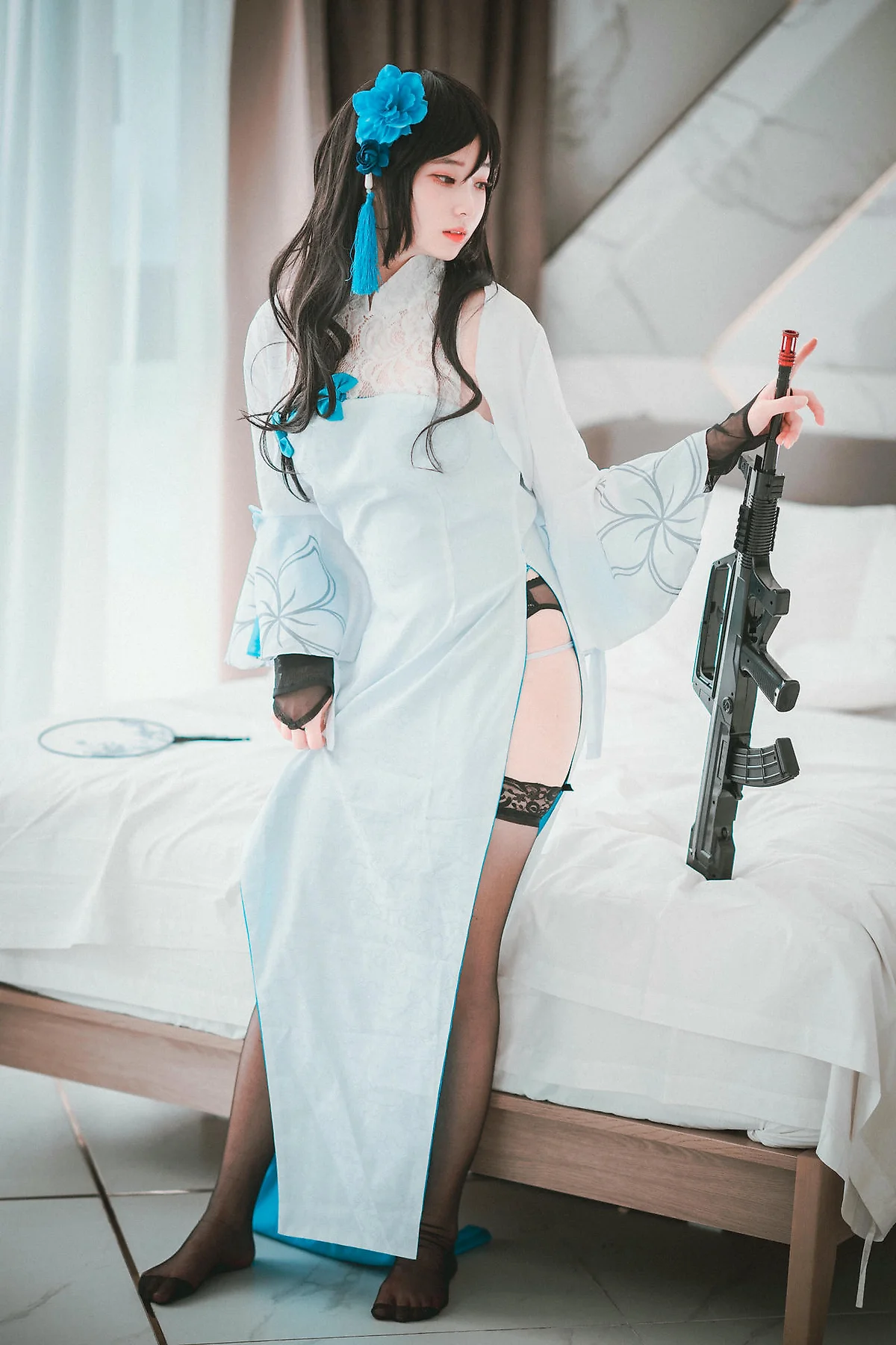 DJAWA No.093 Bambi黑丝吊袜性感少女 - 4