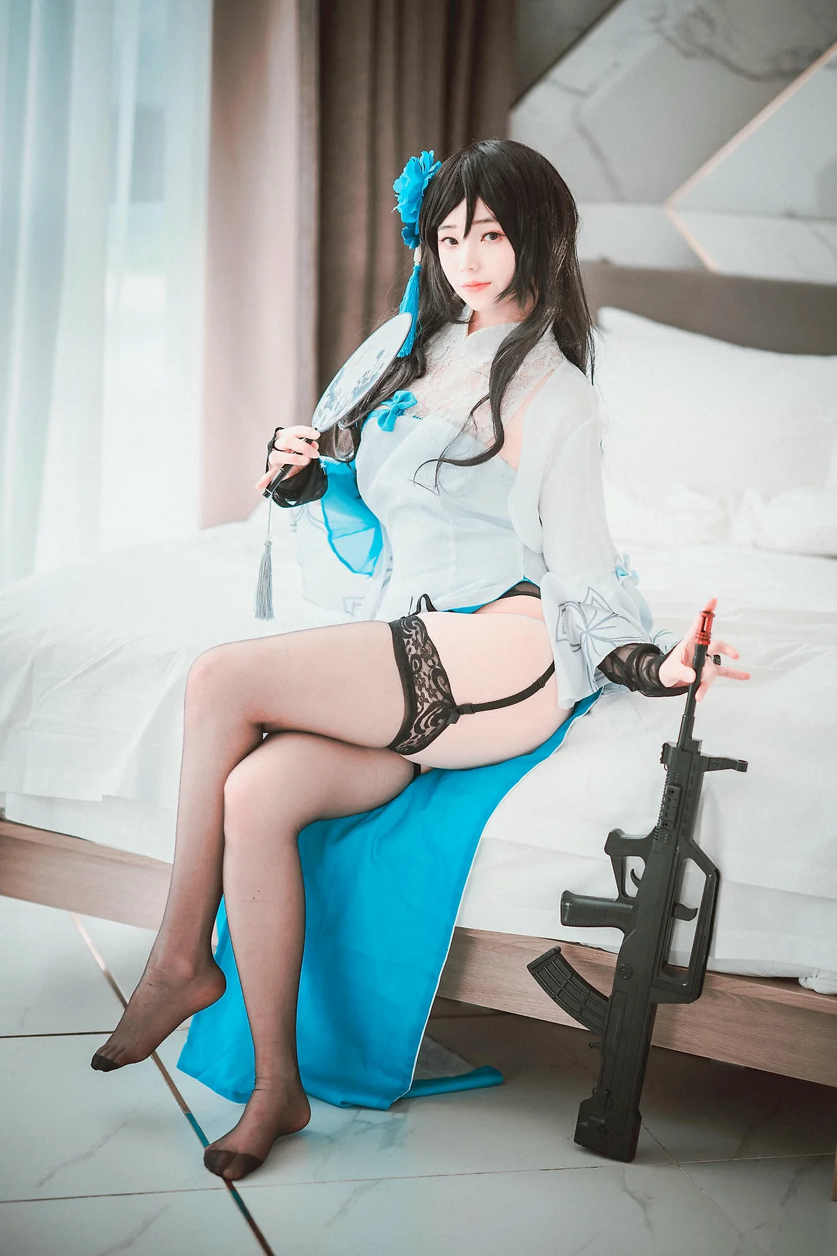 DJAWA No.093 Bambi黑丝吊袜性感少女 - 6