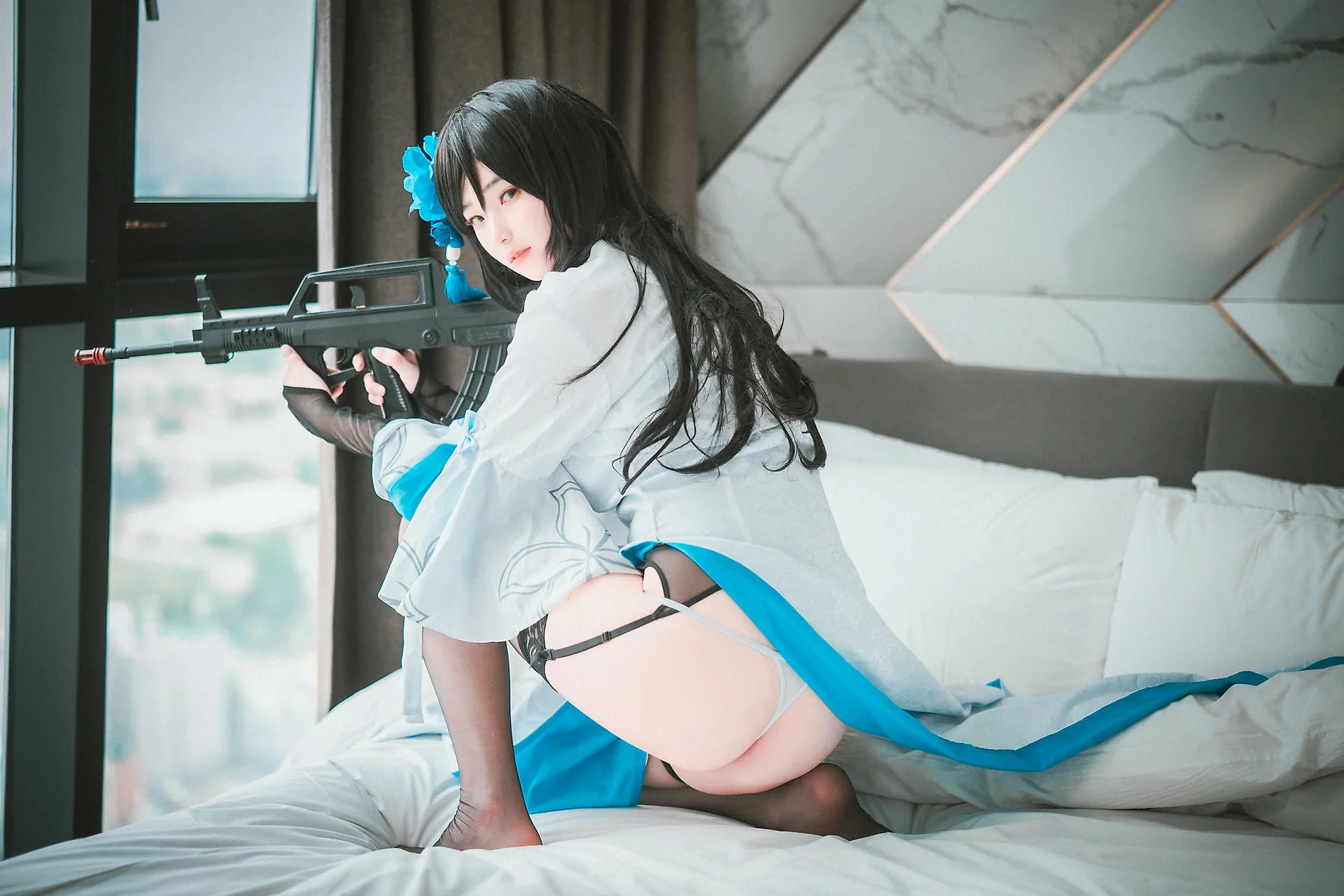 DJAWA No.093 Bambi黑丝吊袜性感少女 - 8