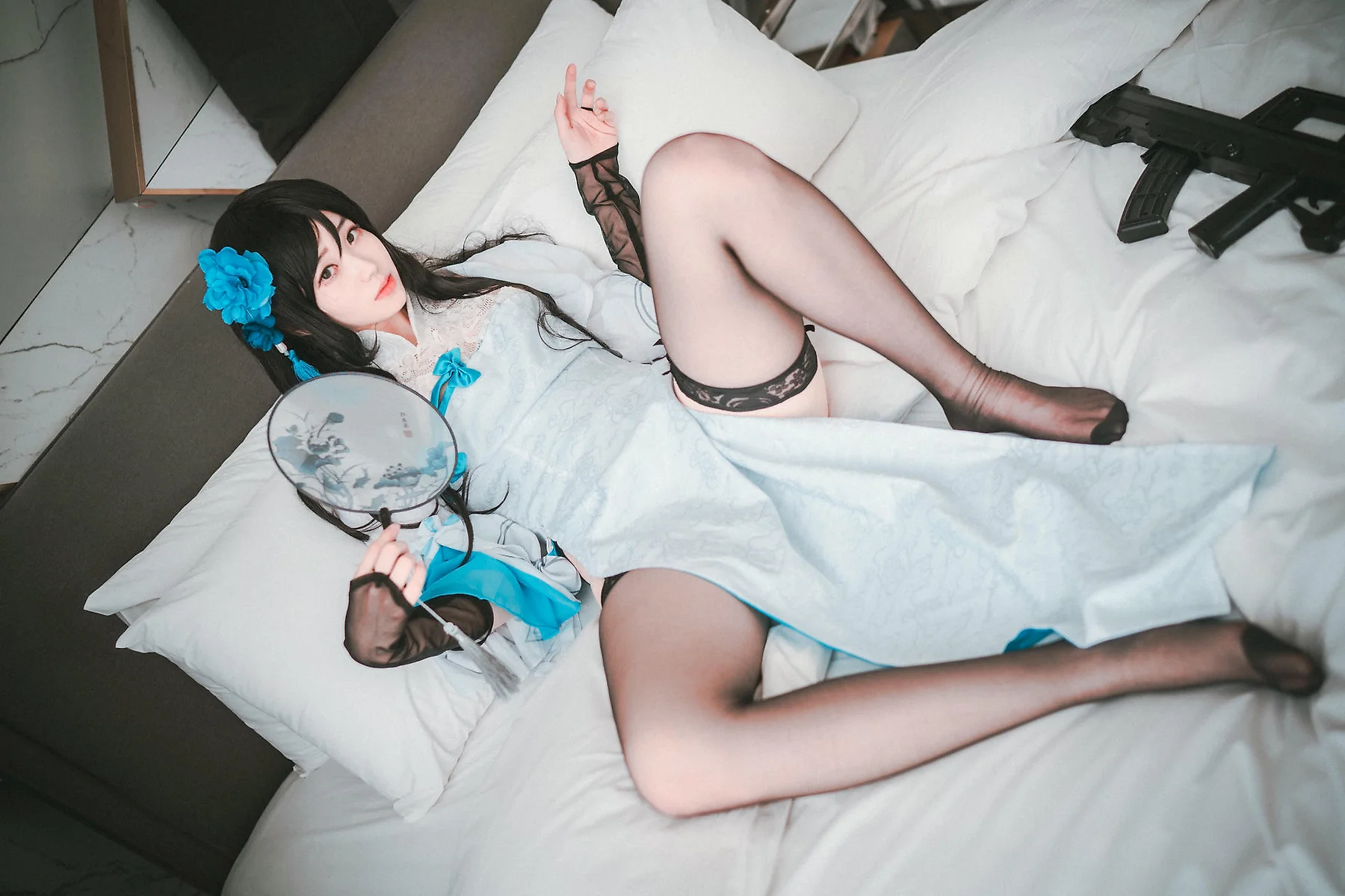 DJAWA No.093 Bambi黑丝吊袜性感少女 - 7