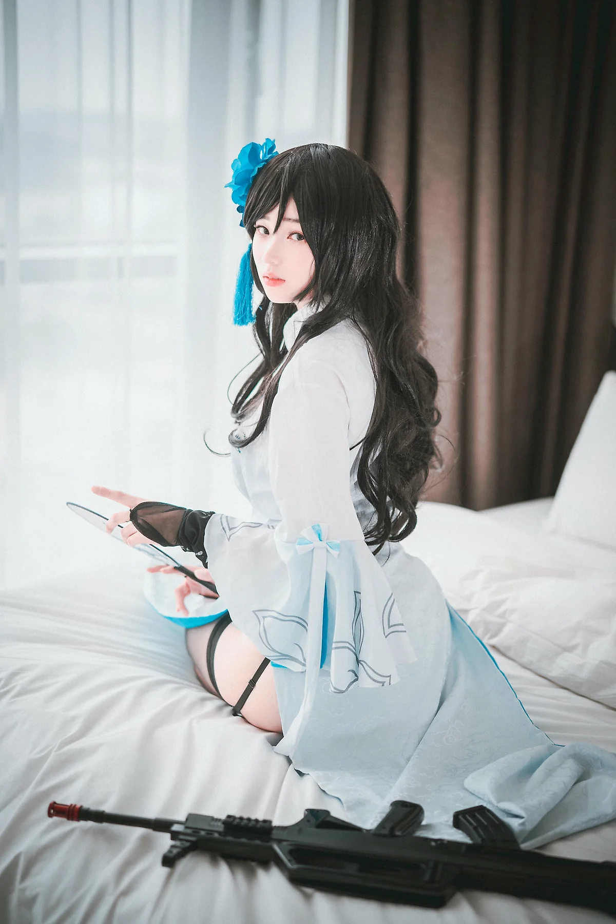 DJAWA No.093 Bambi黑丝吊袜性感少女 - 5