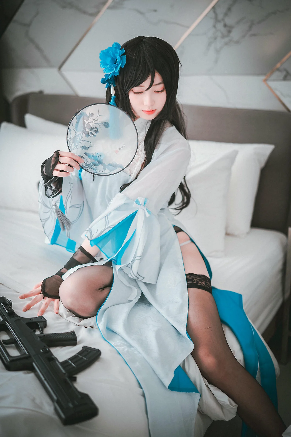 DJAWA No.093 Bambi黑丝吊袜性感少女 - 4