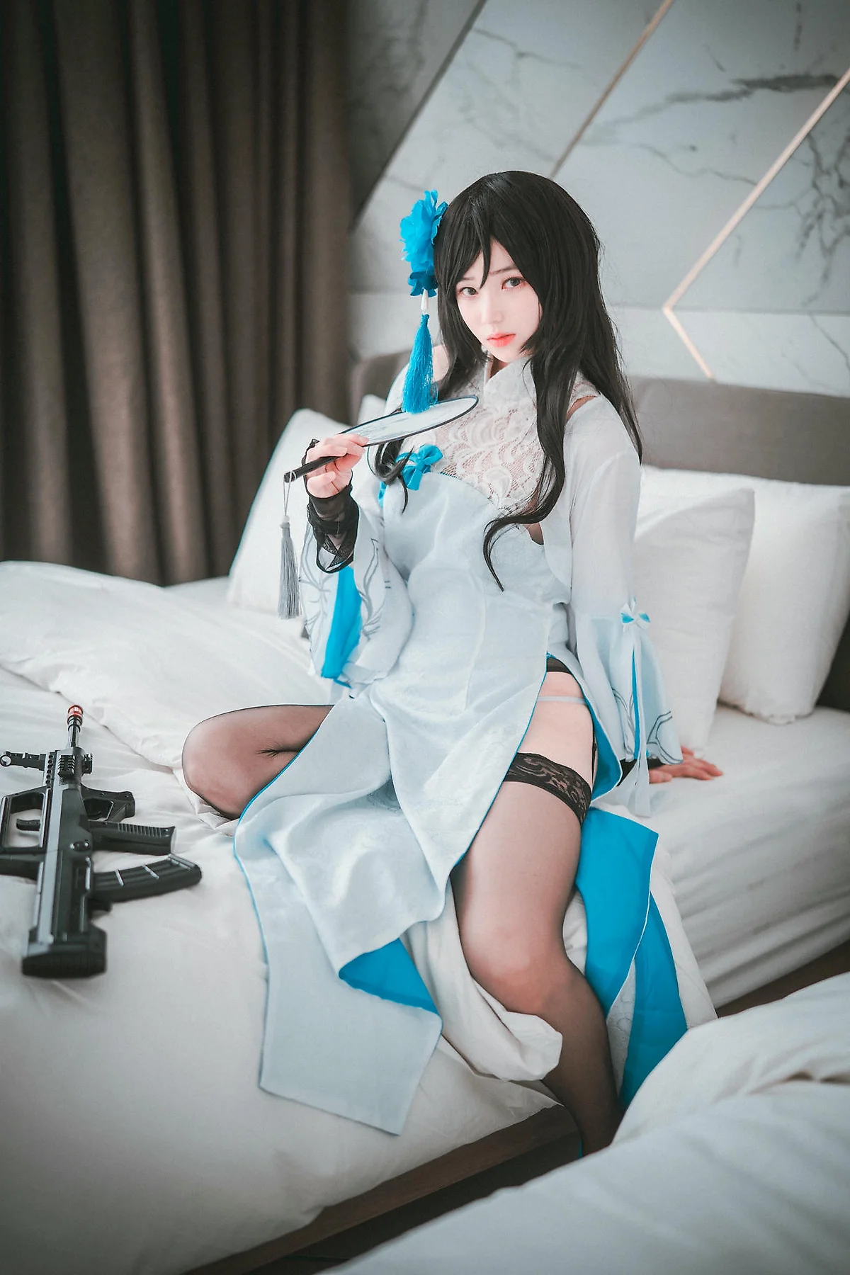 DJAWA No.093 Bambi黑丝吊袜性感少女 - 5