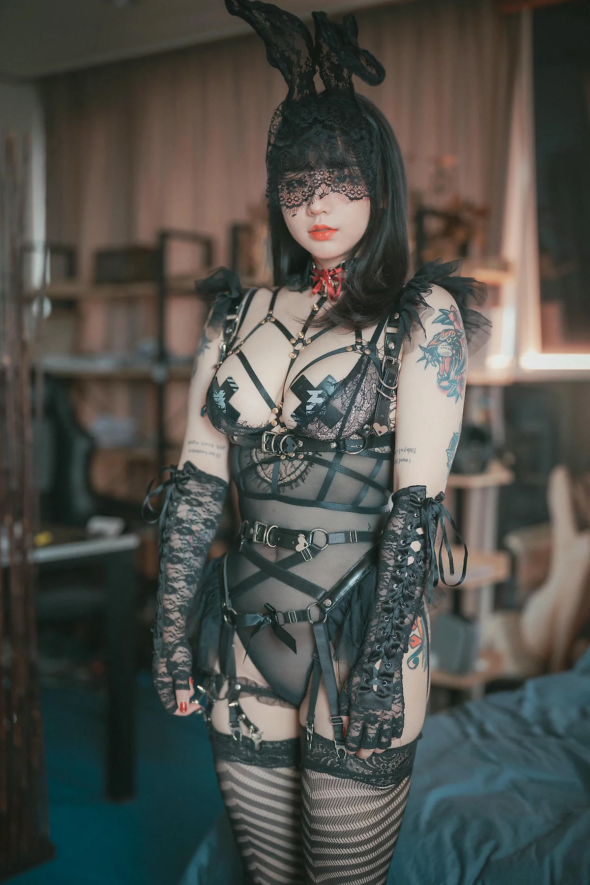 DJAWA No.098 Echi Reine纹身翘臀少女 - 4