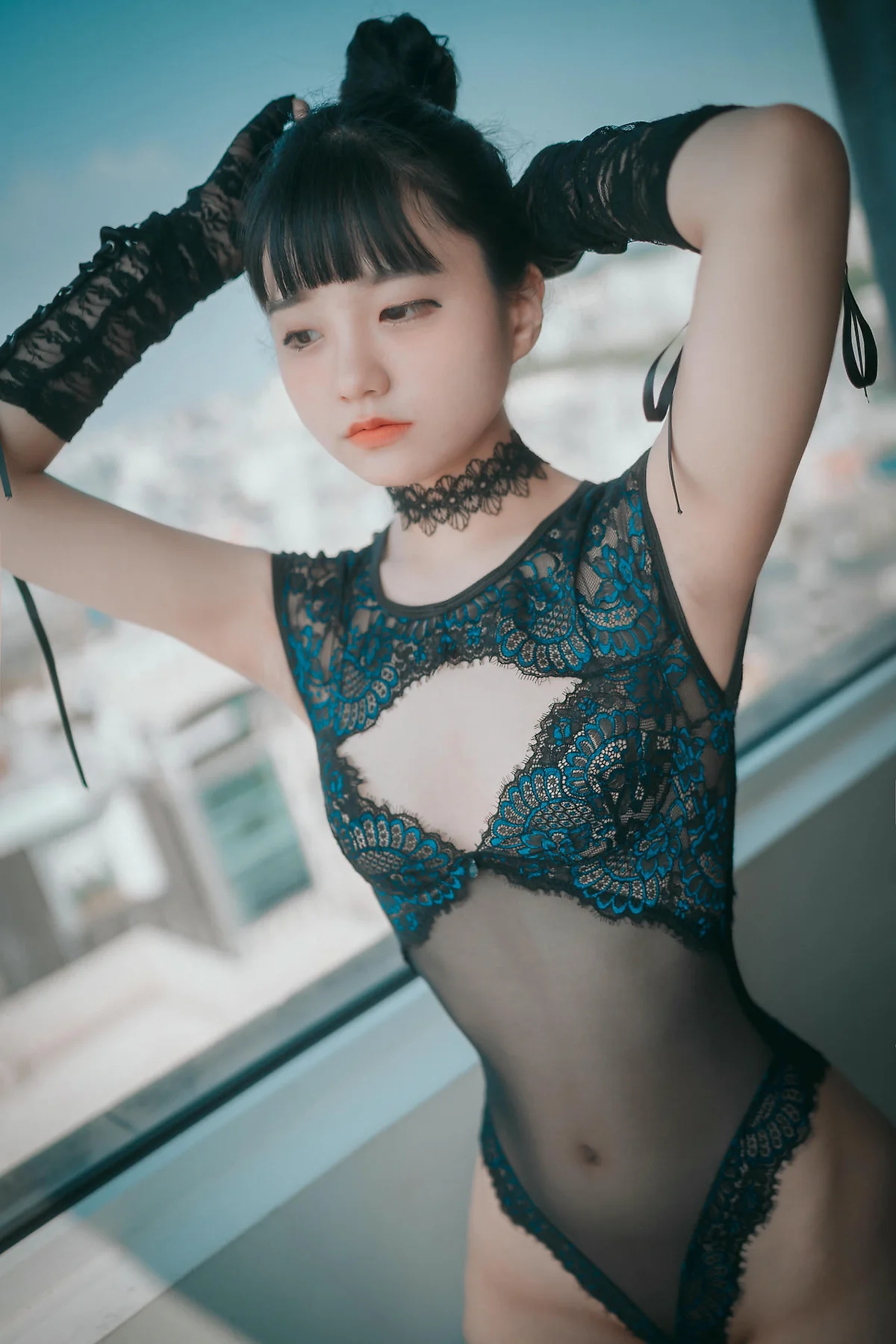 DJAWA No.104 Jeong Jenny蕾丝连体衣 - 5