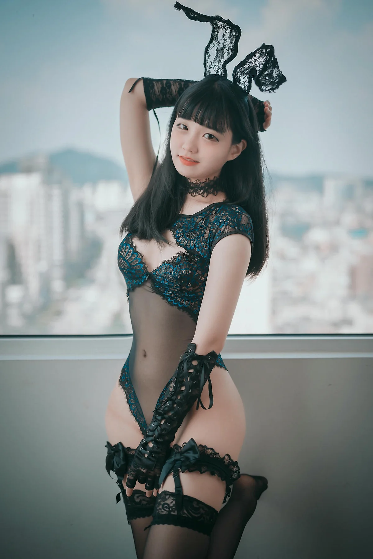 DJAWA No.104 Jeong Jenny蕾丝连体衣 - 2