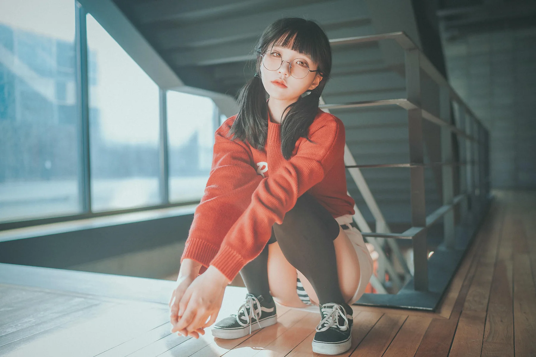 DJAWA No.105 Jeong Jenny红衣双马尾少女 - 2