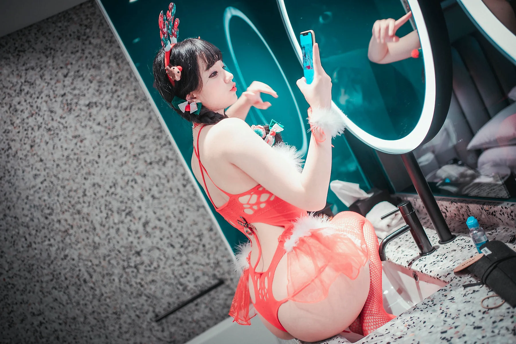 DJAWA No.106 Jeong Jenny红色麋鹿少女 - 4