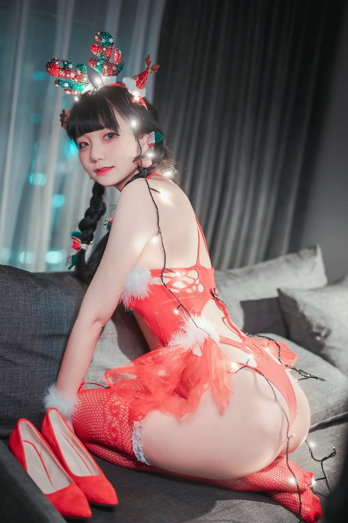 DJAWA No.106 Jeong Jenny红色麋鹿少女 - 8
