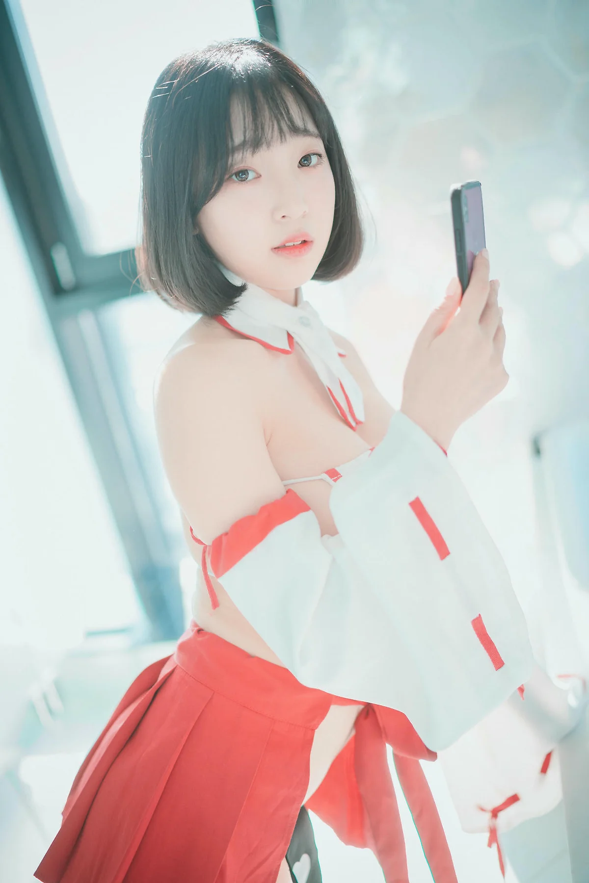 DJAWA No.114 Kang In-kyung制服乳贴少女 - 2