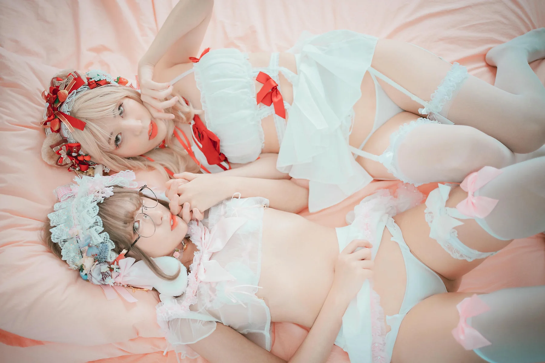 DJAWA No.124 Mozzi花嫁少女双人写真 - 5