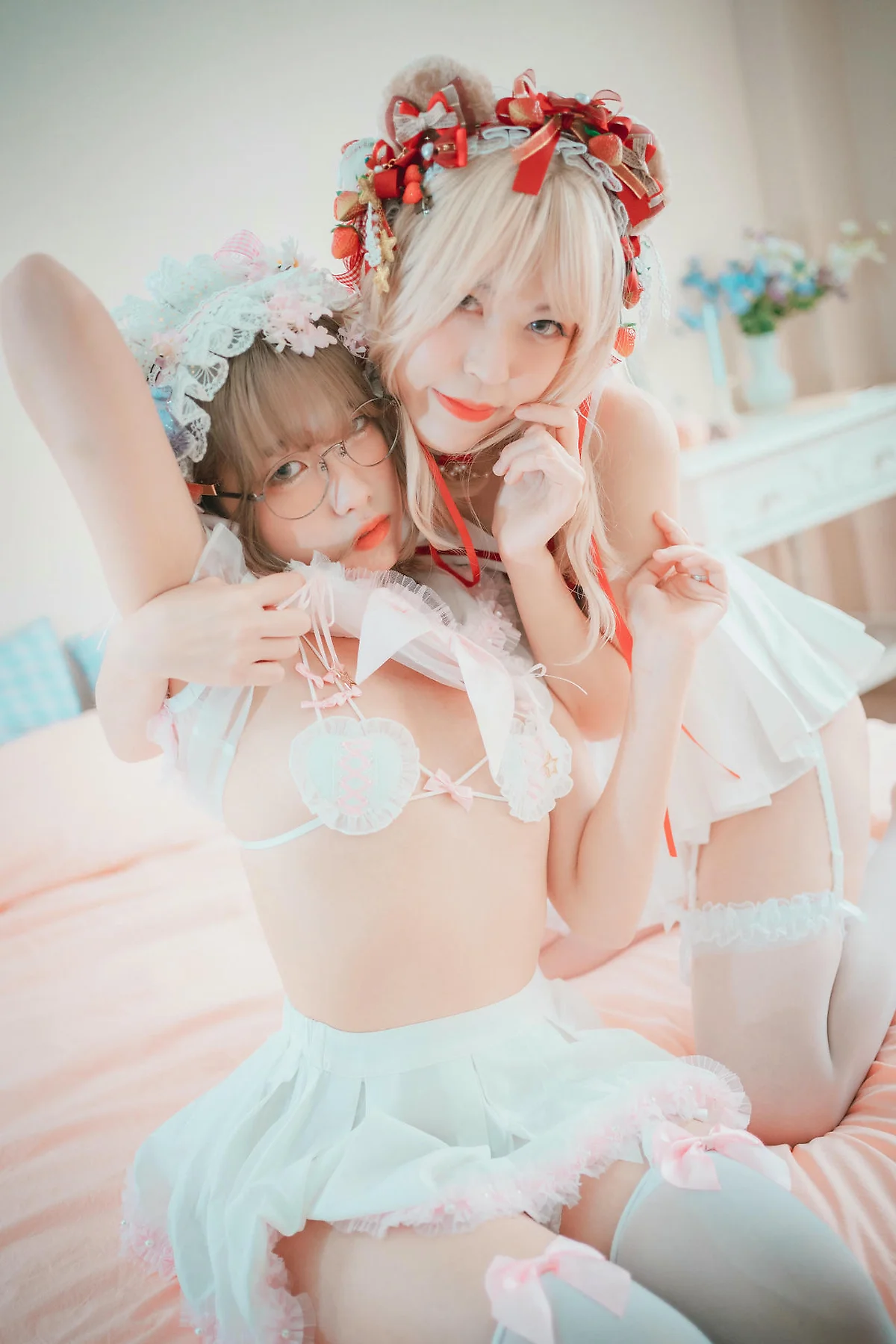 DJAWA No.124 Mozzi花嫁少女双人写真 - 6