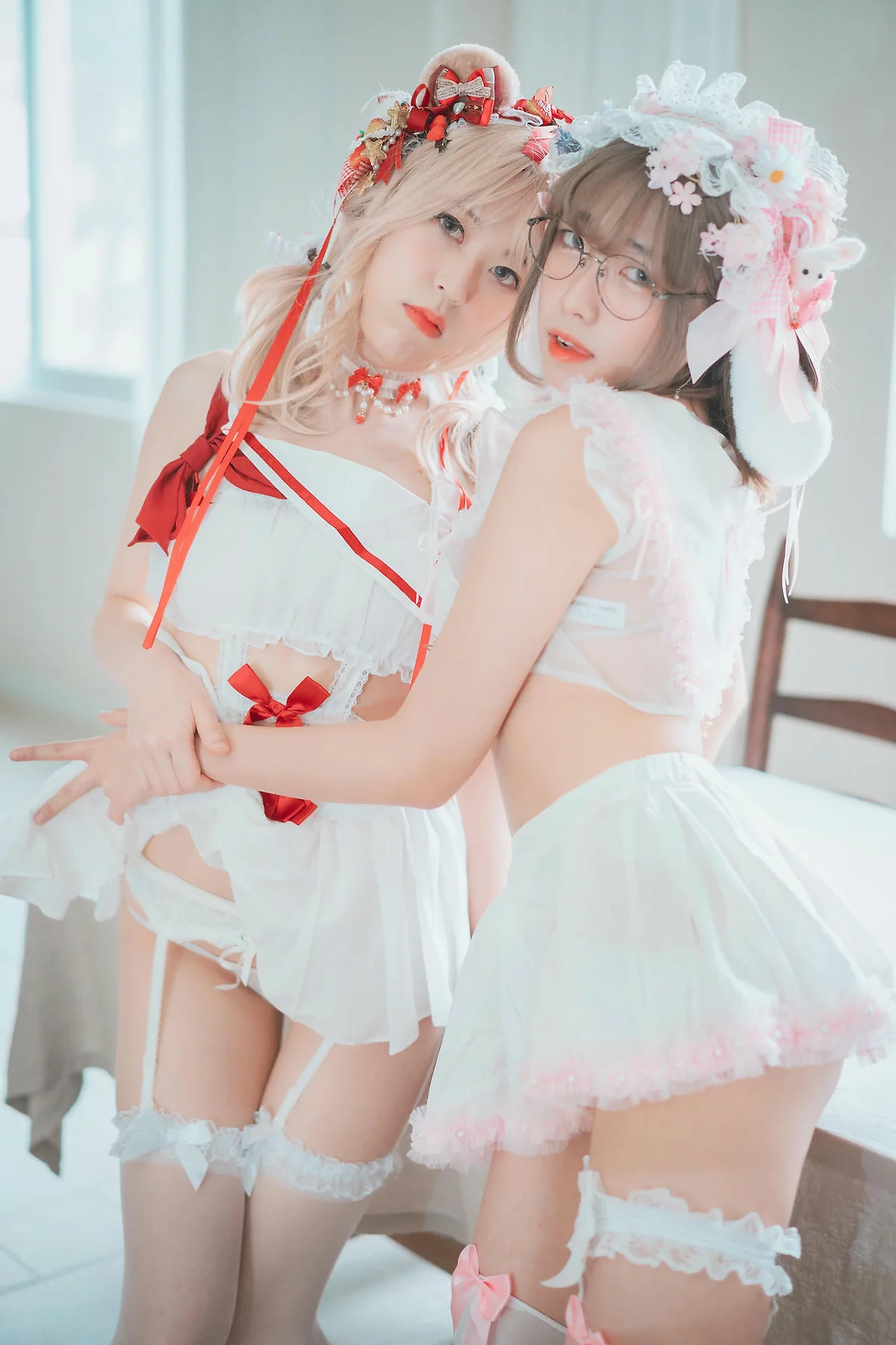 DJAWA No.124 Mozzi花嫁少女双人写真 - 9