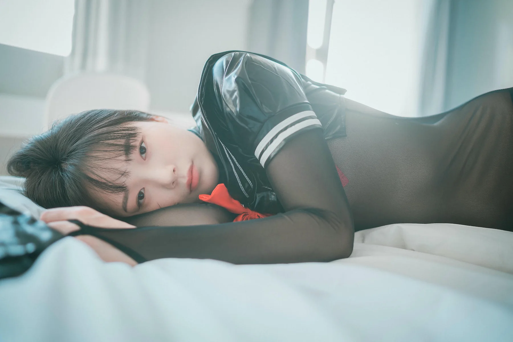DJAWA No.126 Pia连体衣丝袜乳贴 - 5