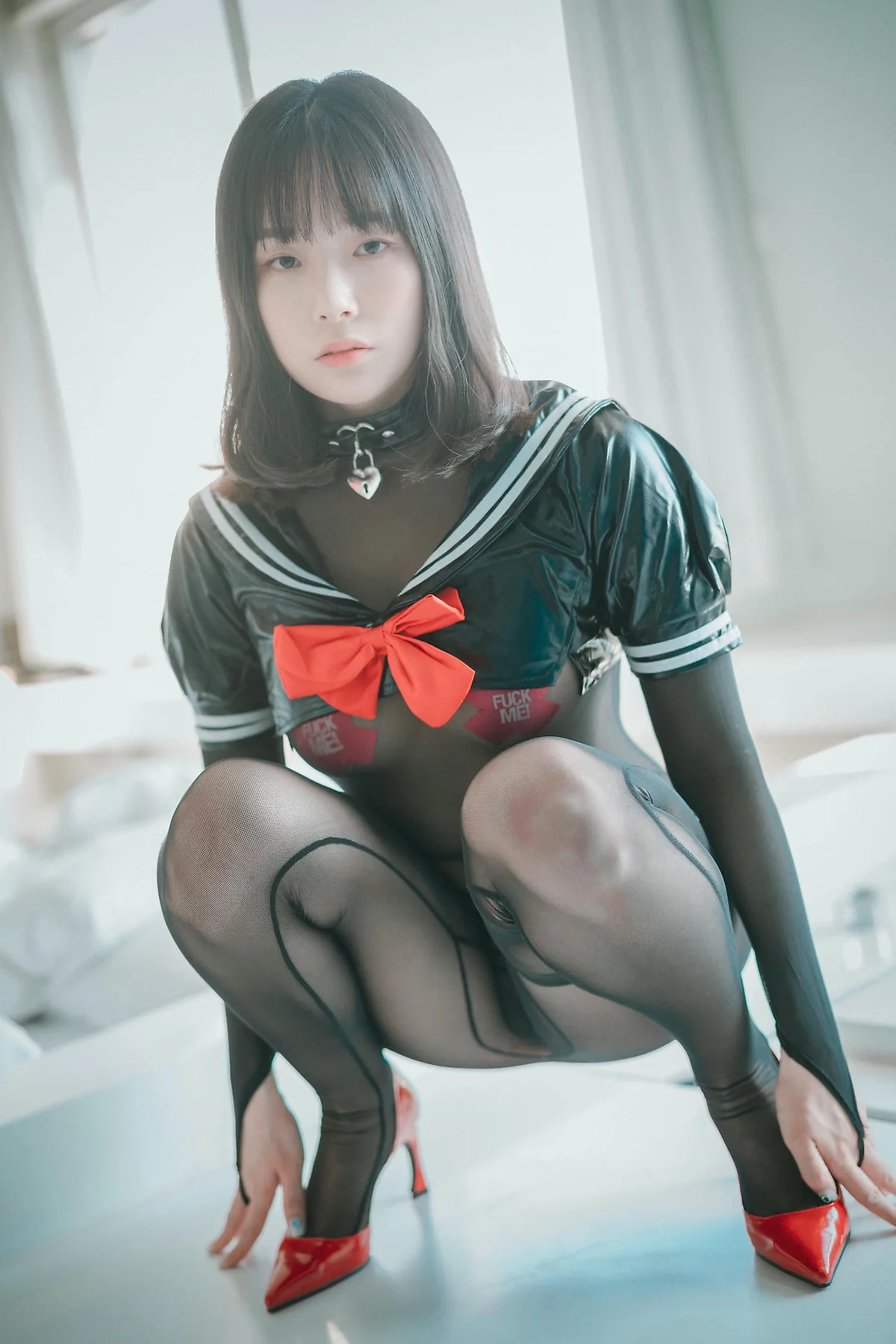 DJAWA No.126 Pia连体衣丝袜乳贴 - 7