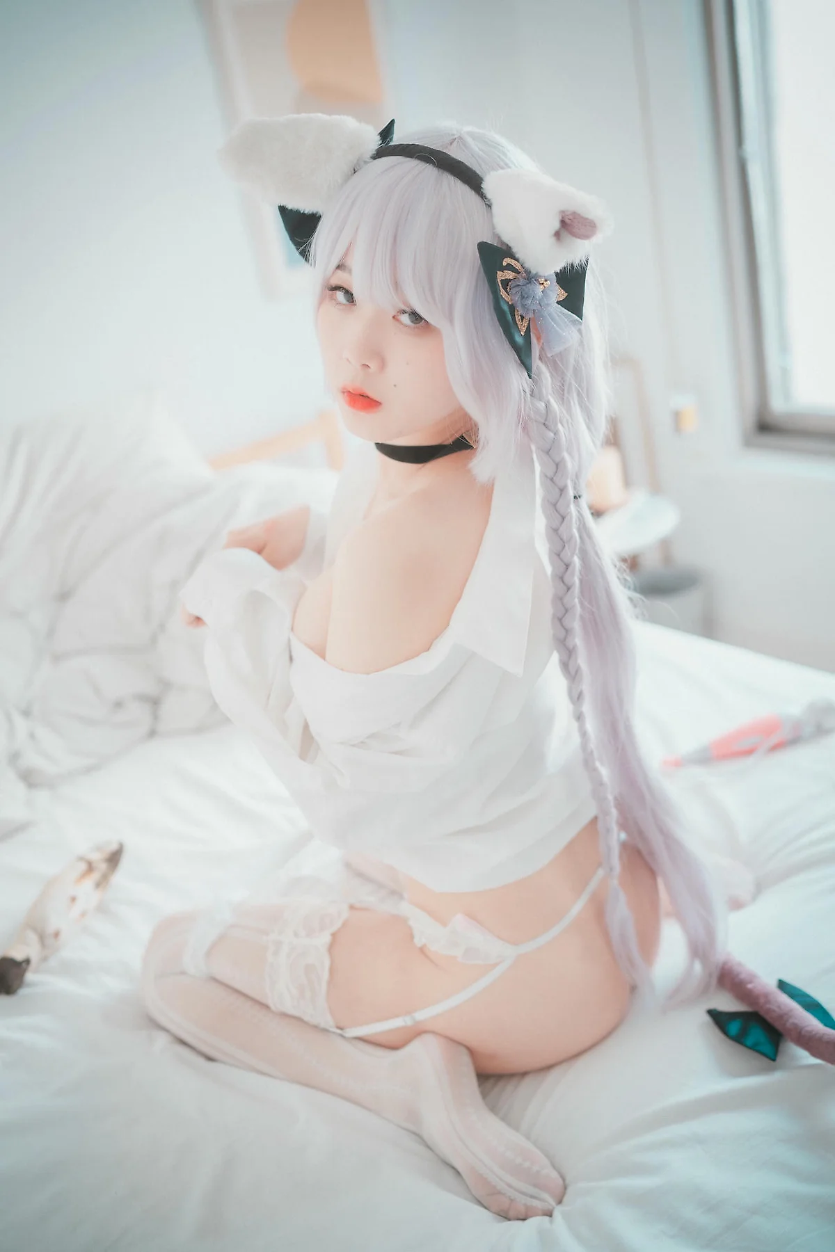 DJAWA No.145  Zia白色衬衫翘臀写真 - 10