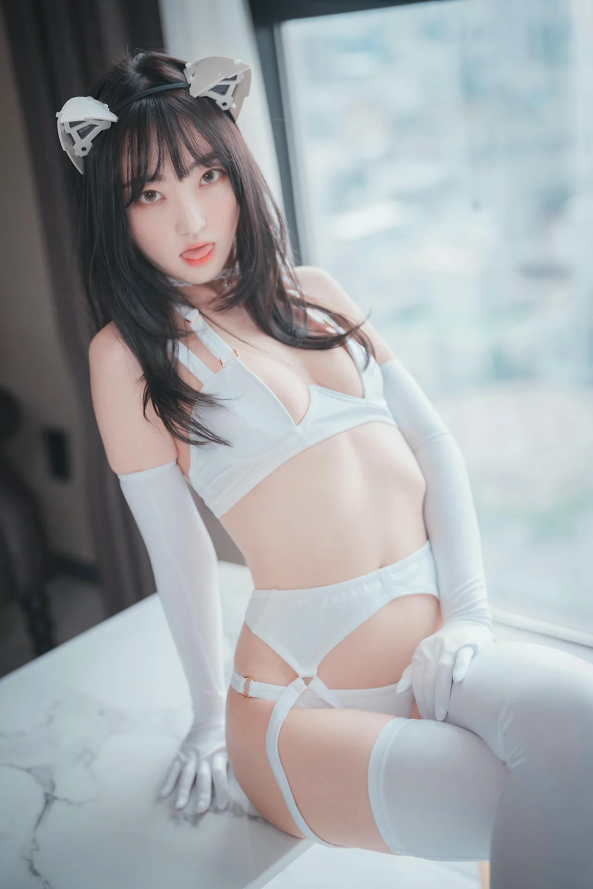 DJAWA No.149 Hanari白色内衣套装 - 6