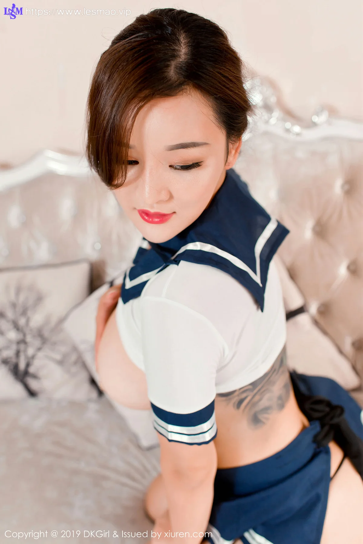 DKGirl DK御女郎 Vol.110 潘琳琳ber 肥臀御姐丁字裤 - 6