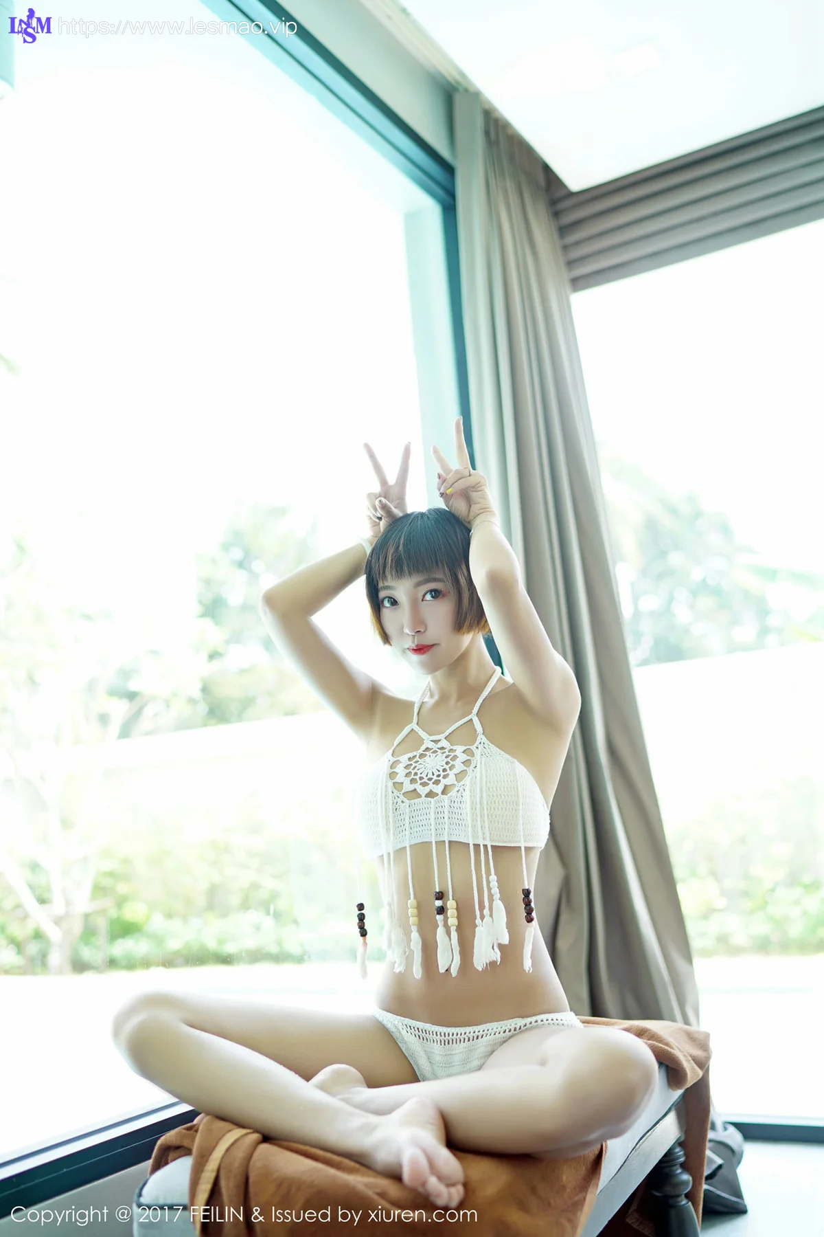 FeiLin 嗲囡囡 Vol.083 Modo 冯木木LRIS 比基尼湿身 - 1