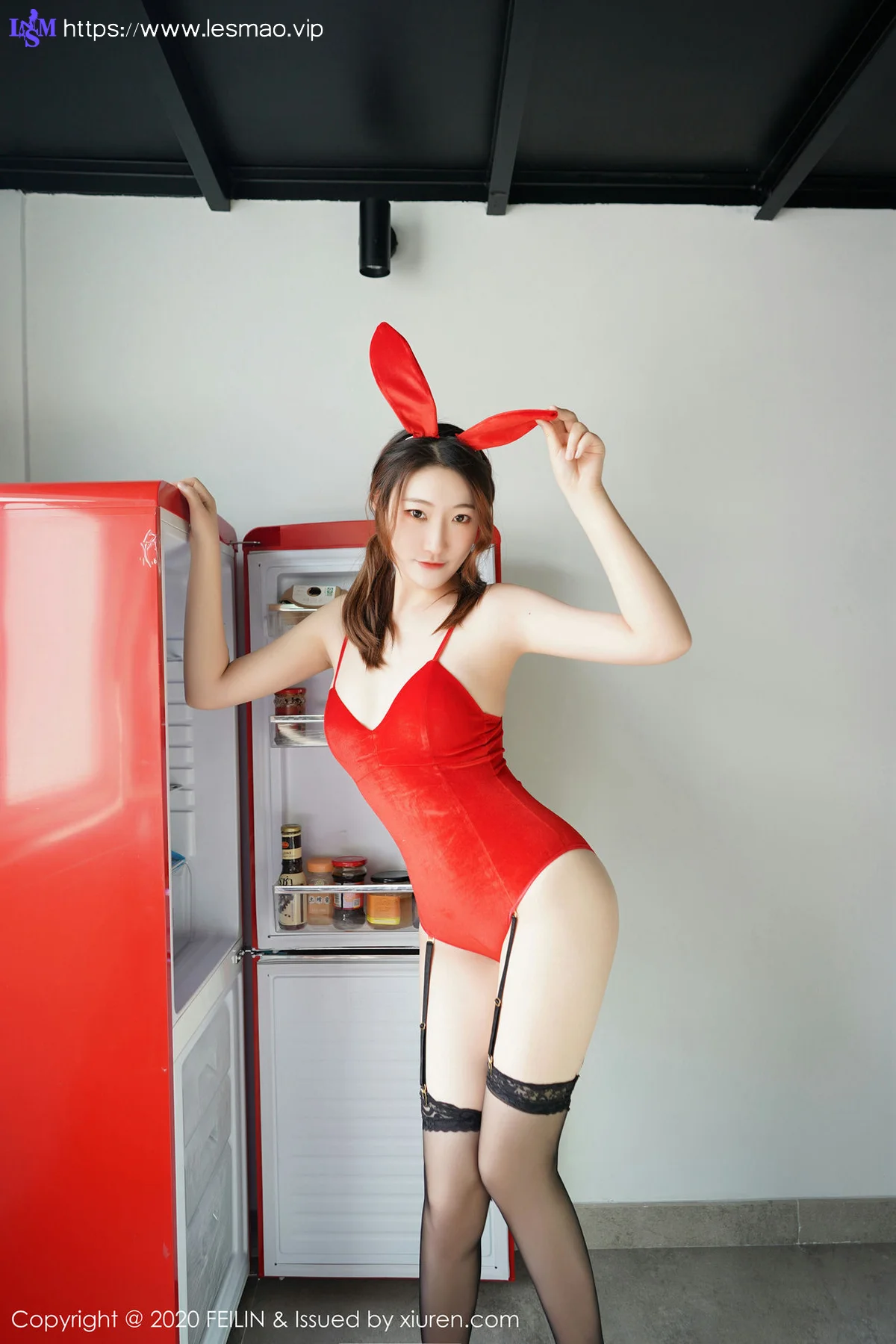 FeiLin 嗲囡囡 Vol.226 肤白貌美78P A.小熊猫第二套兔女郎 - 2