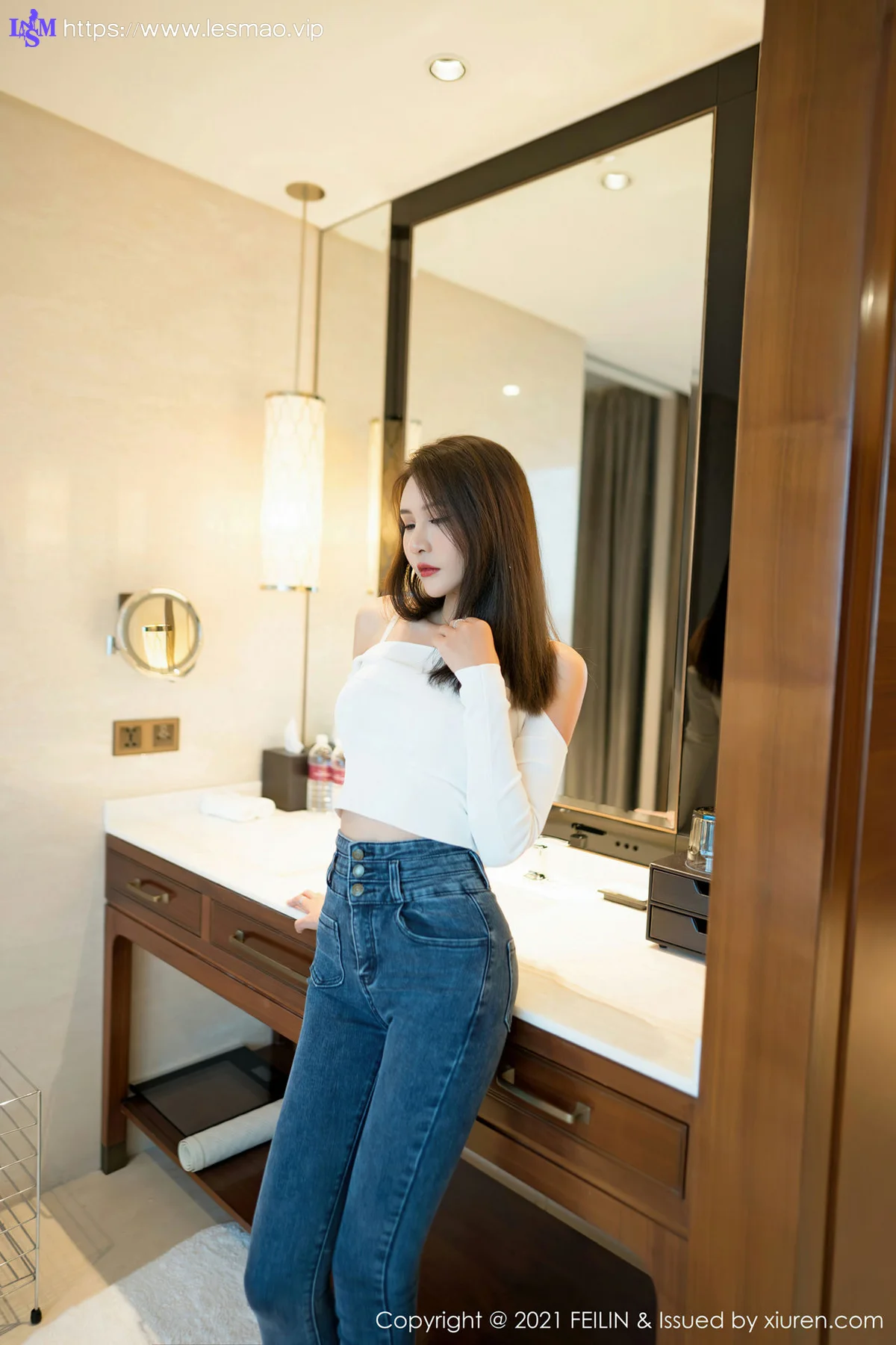 FeiLin 嗲囡囡 Vol.389  朦胧丝袜 Emily顾奈奈 性感写真 - 3