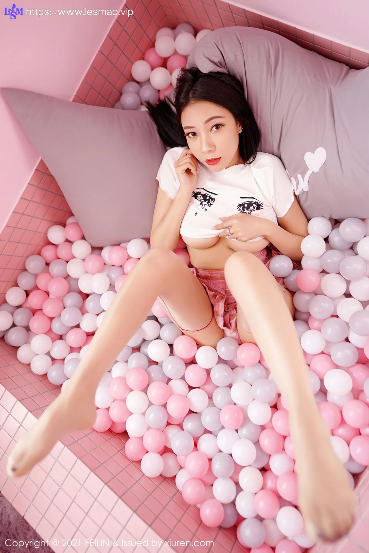 FeiLin 嗲囡囡 Vol.416 魅惑黑丝 果儿Victoria 性感写真 - 7
