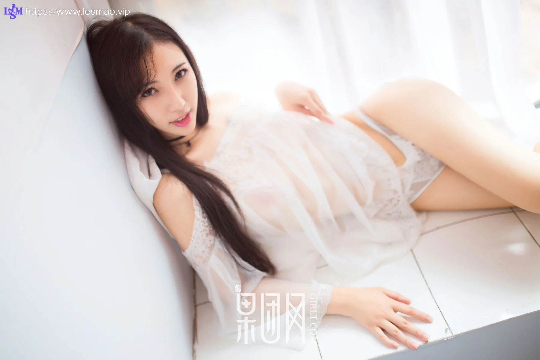 GIRLT 果团网 No.078 Modo 小雨白丝_薄荷叶SUMMER - 9