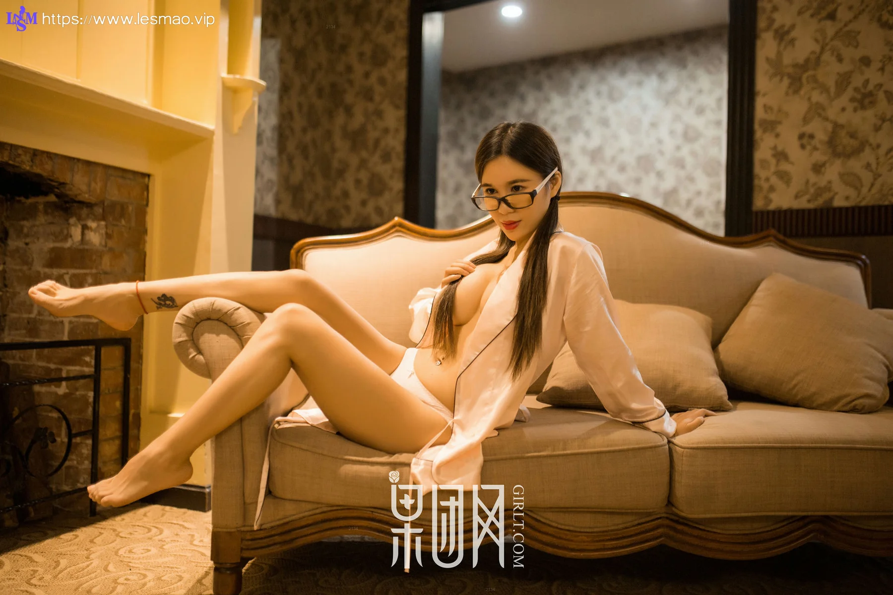 GIRLT 果团网 No.112 Modo 王紫果团首秀_独眼大脸猫 女仆制服 - 4