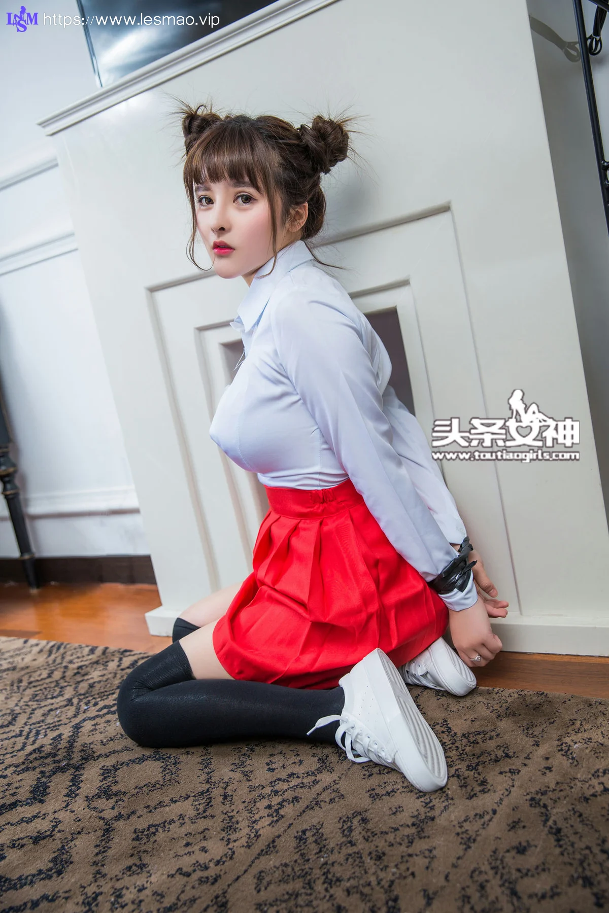 Goddes 头条女神 No.262 Modo 杨漫妮小女生 俏皮捆绑马尾少女 - 2