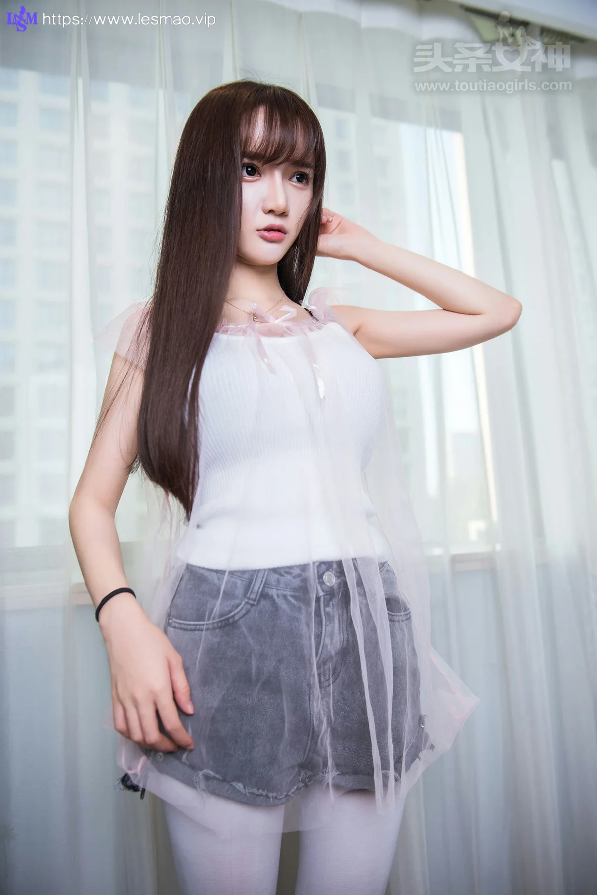 Goddes 头条女神 No.405 Modo 小如镜的白袜子 - 1
