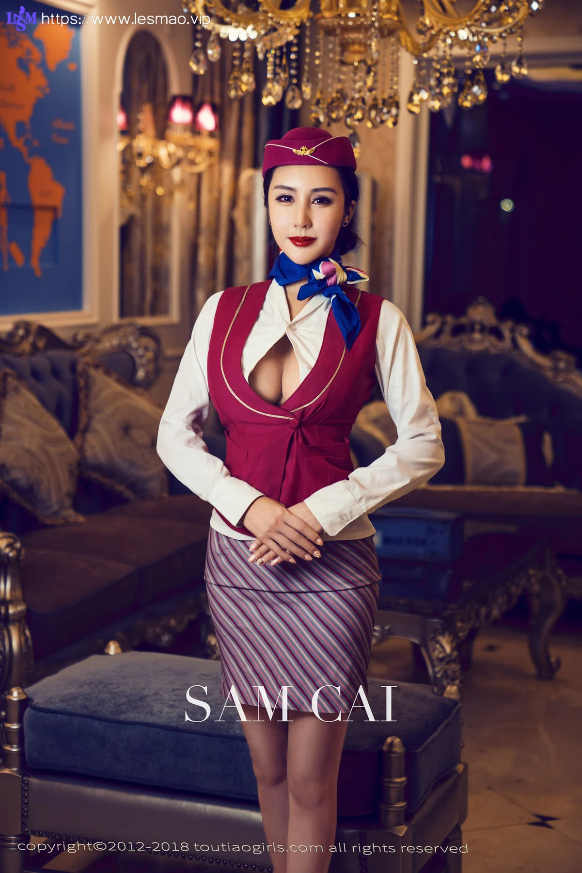 Goddes 头条女神 No.583 Modo 蔡老师空姐 - 2