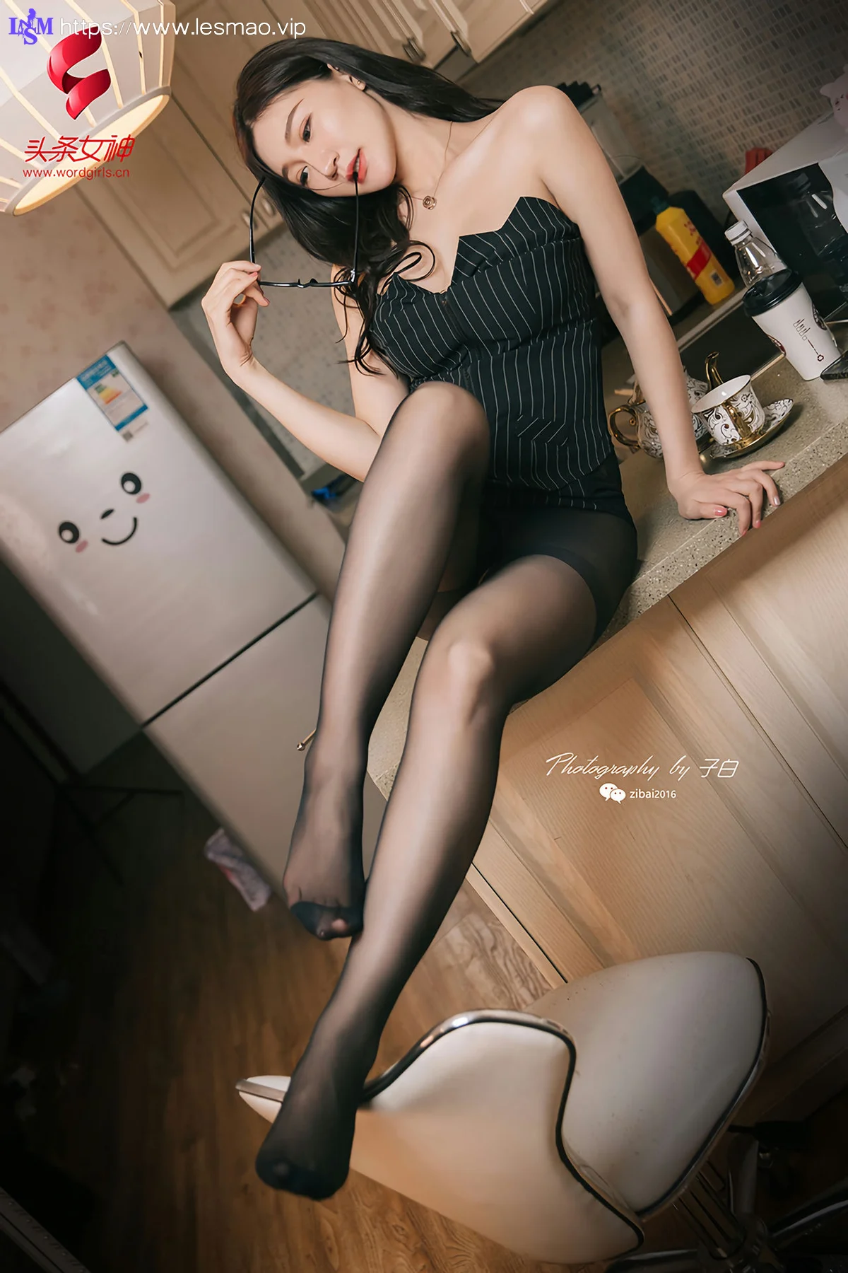 Goddes 头条女神 No.705 玄子 眼镜黑丝美臀 - 8