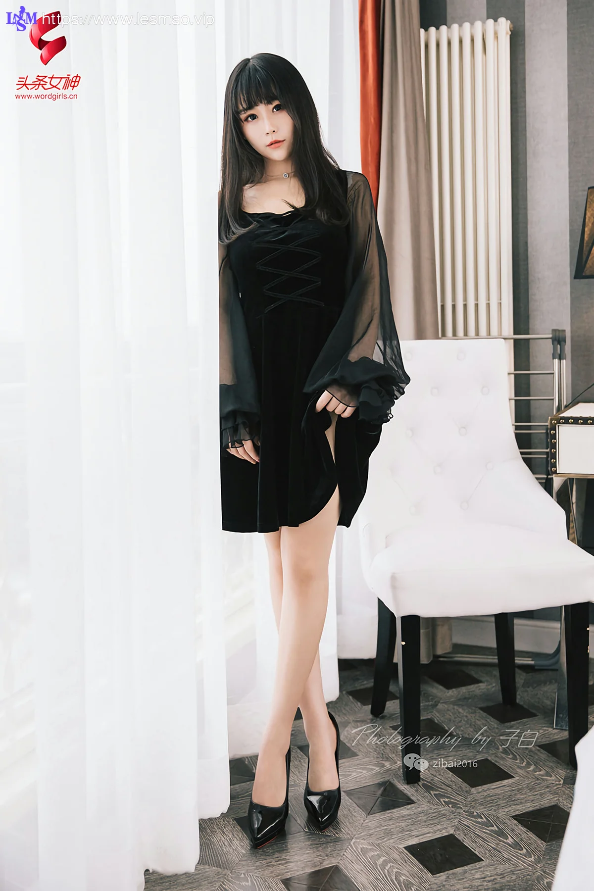 Goddes 头条女神 No.754 糖糖9P 黑与白的纯净女孩 - 6