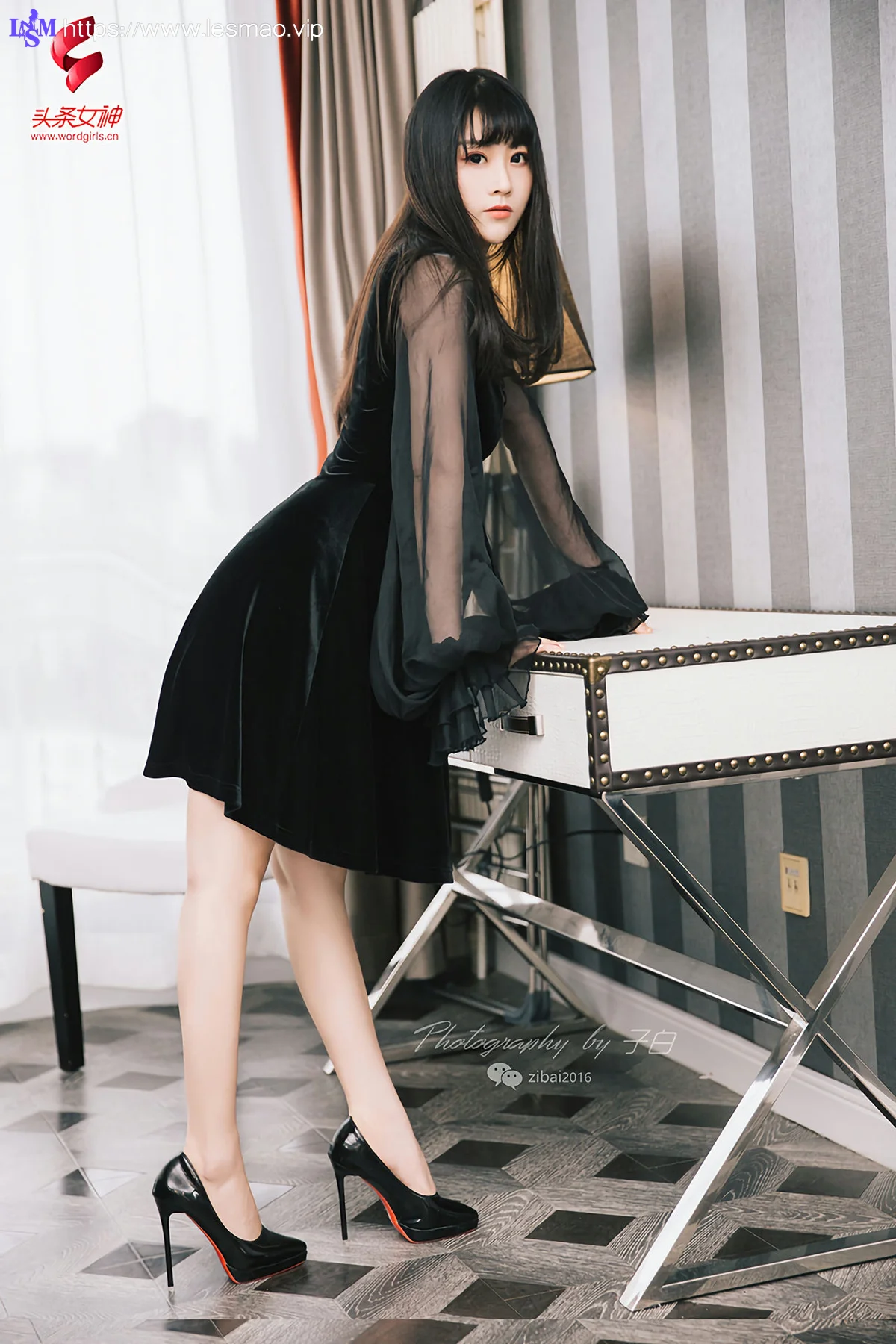 Goddes 头条女神 No.754 糖糖9P 黑与白的纯净女孩 - 8