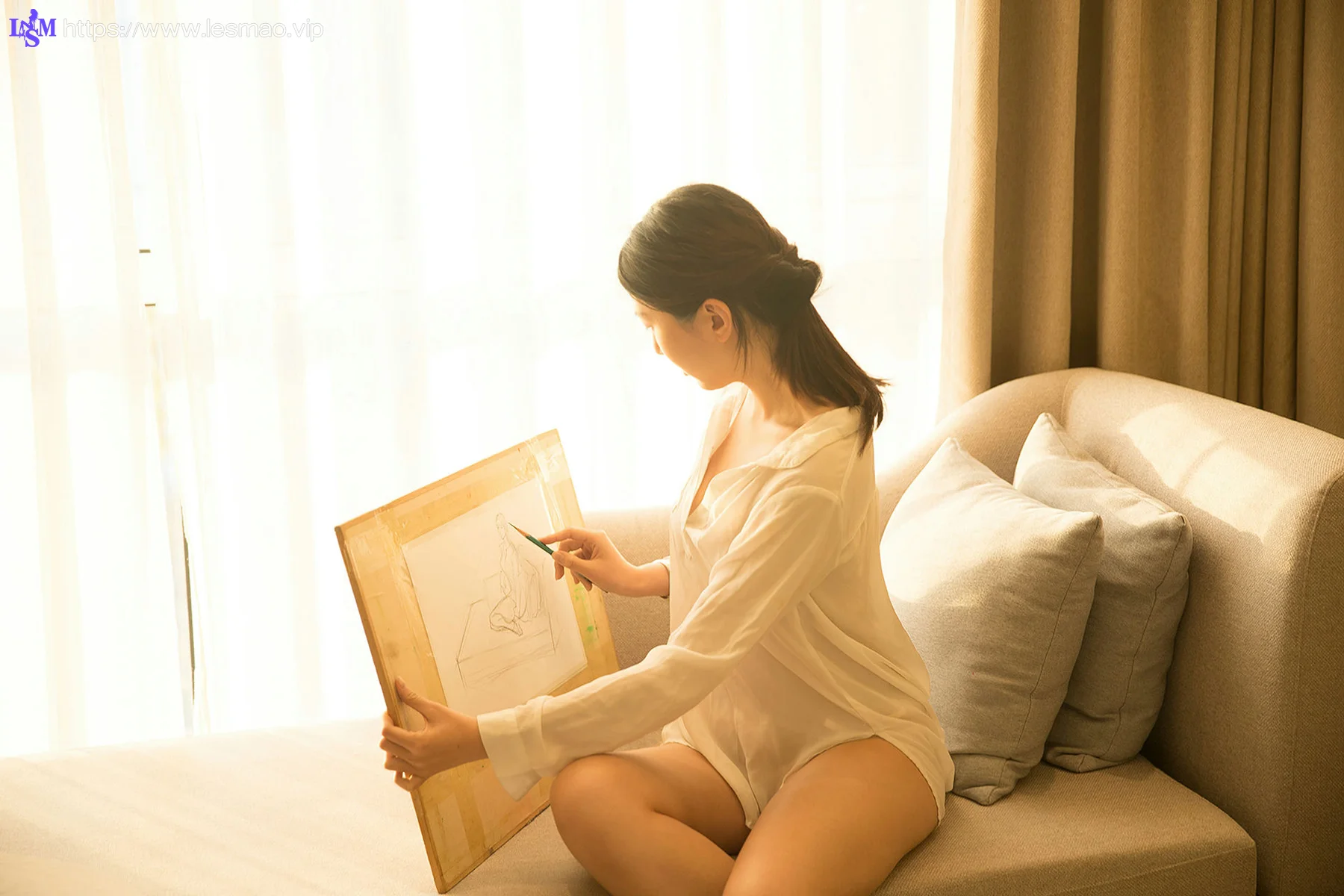 Goddes 头条女神 No.0910 hellen夕阳下的自画像 - 3
