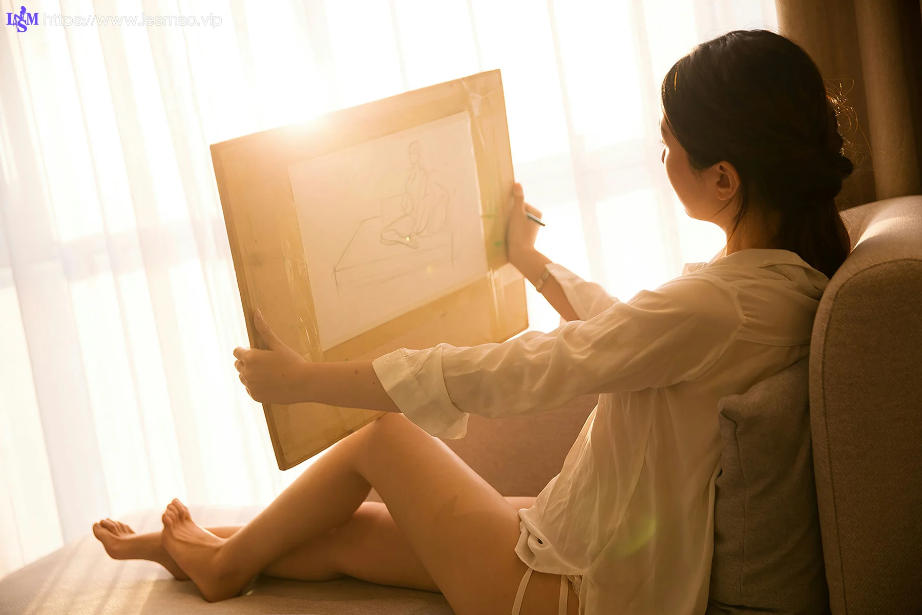 Goddes 头条女神 No.0910 hellen夕阳下的自画像 - 3