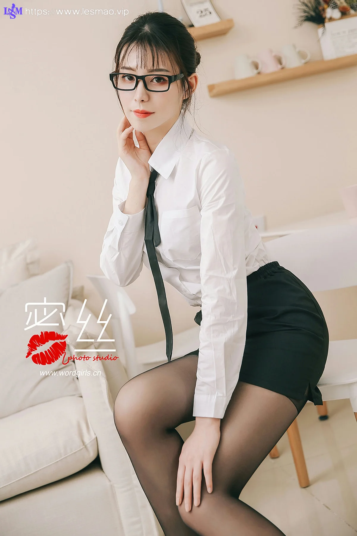 Goddes 头条女神  No.S001 幻雪儿 房租中介小姐姐的黑丝诱惑 - 9