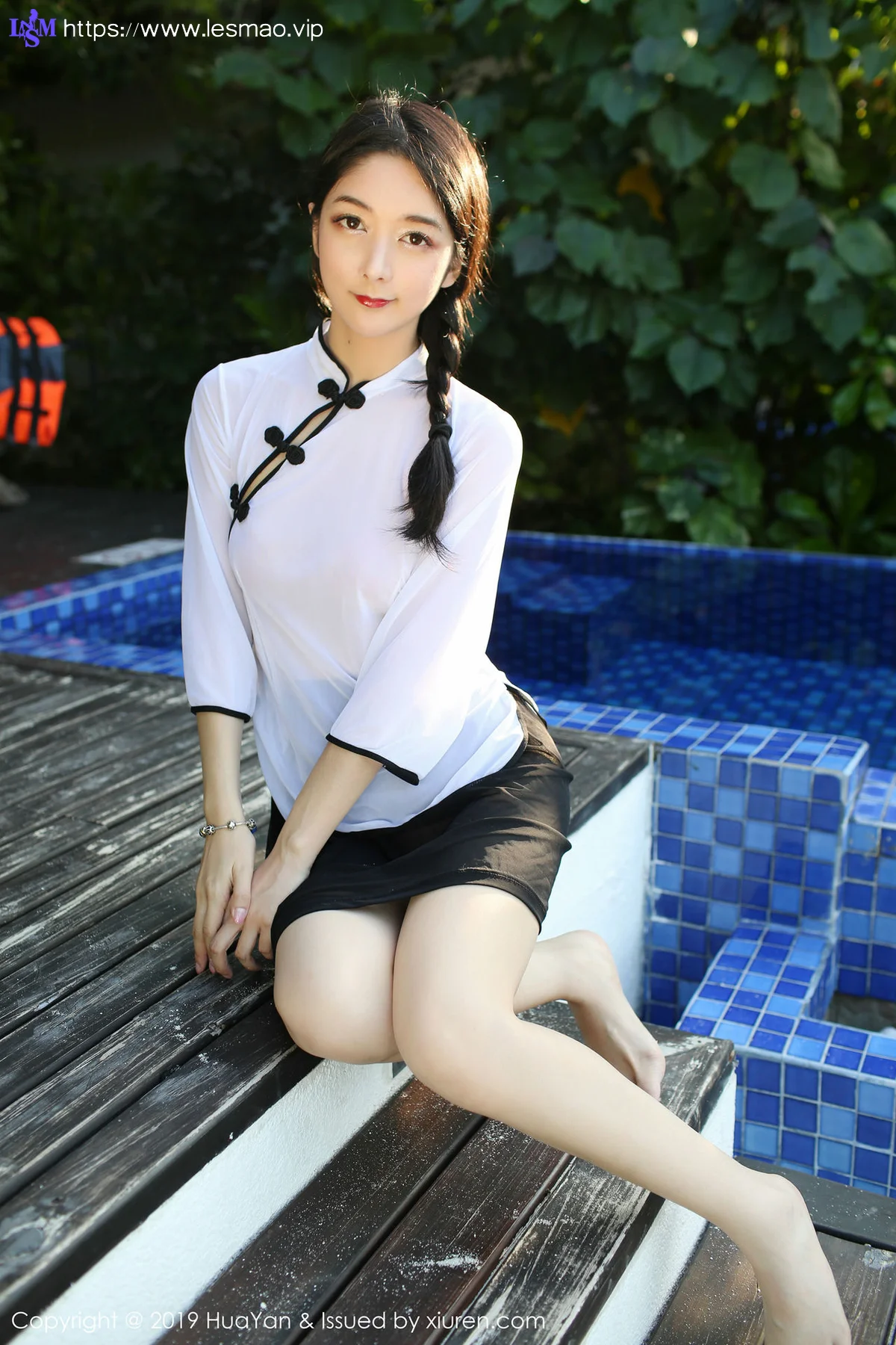 HuaYan 花の颜 Vol.065 Angela喜欢猫 清纯模特制服 - 1
