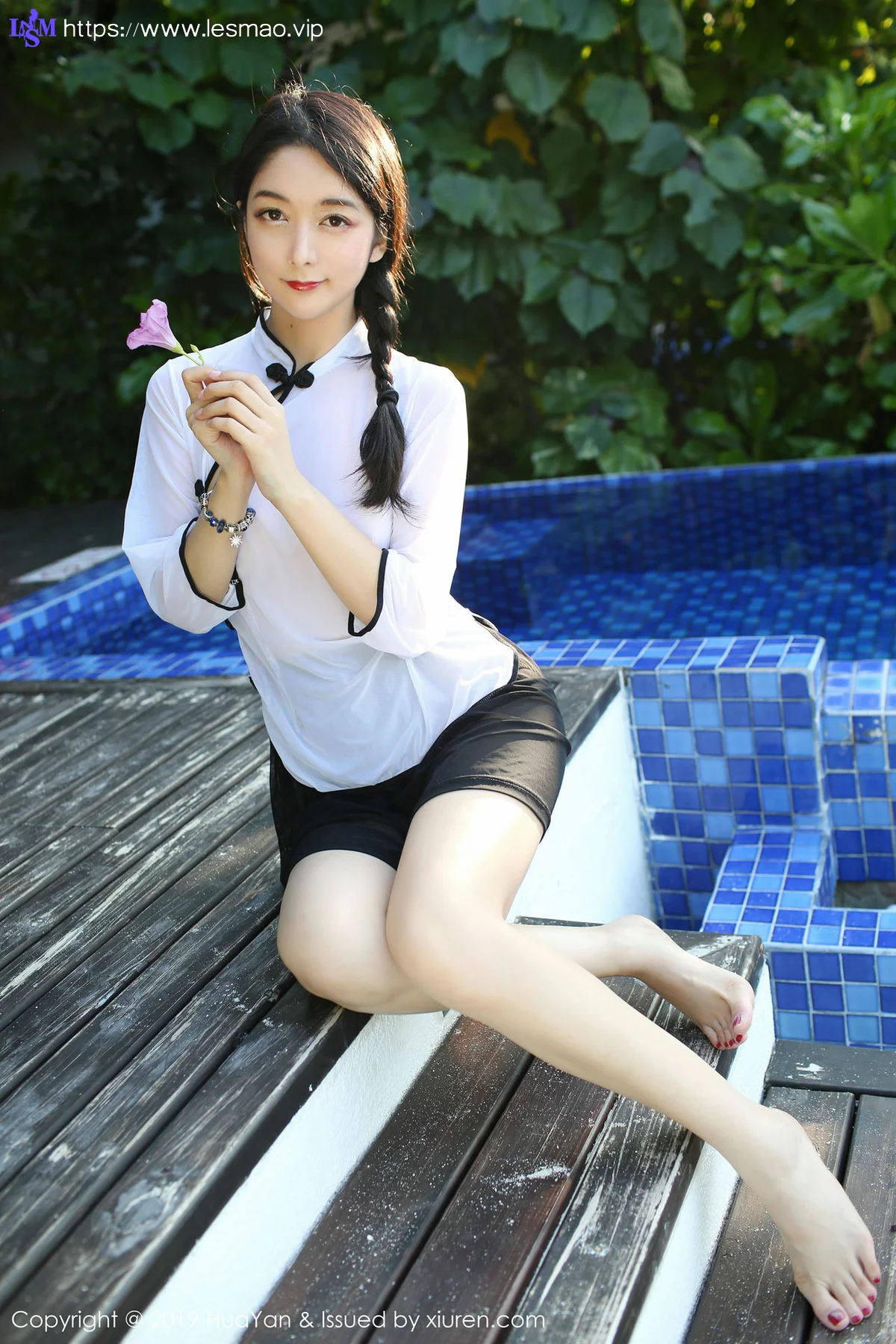 HuaYan 花の颜 Vol.065 Angela喜欢猫 清纯模特制服 - 3