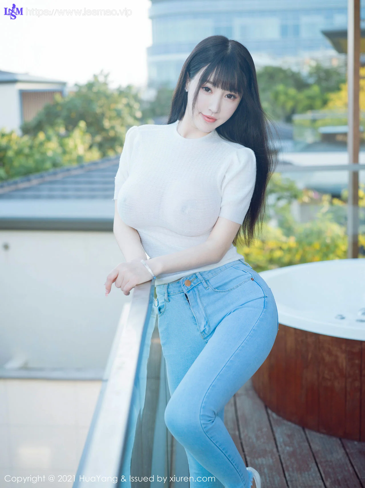 HuaYang 花漾show Vol.380 轻透上衣 朱可儿Flower 三亚旅拍写真 - 5