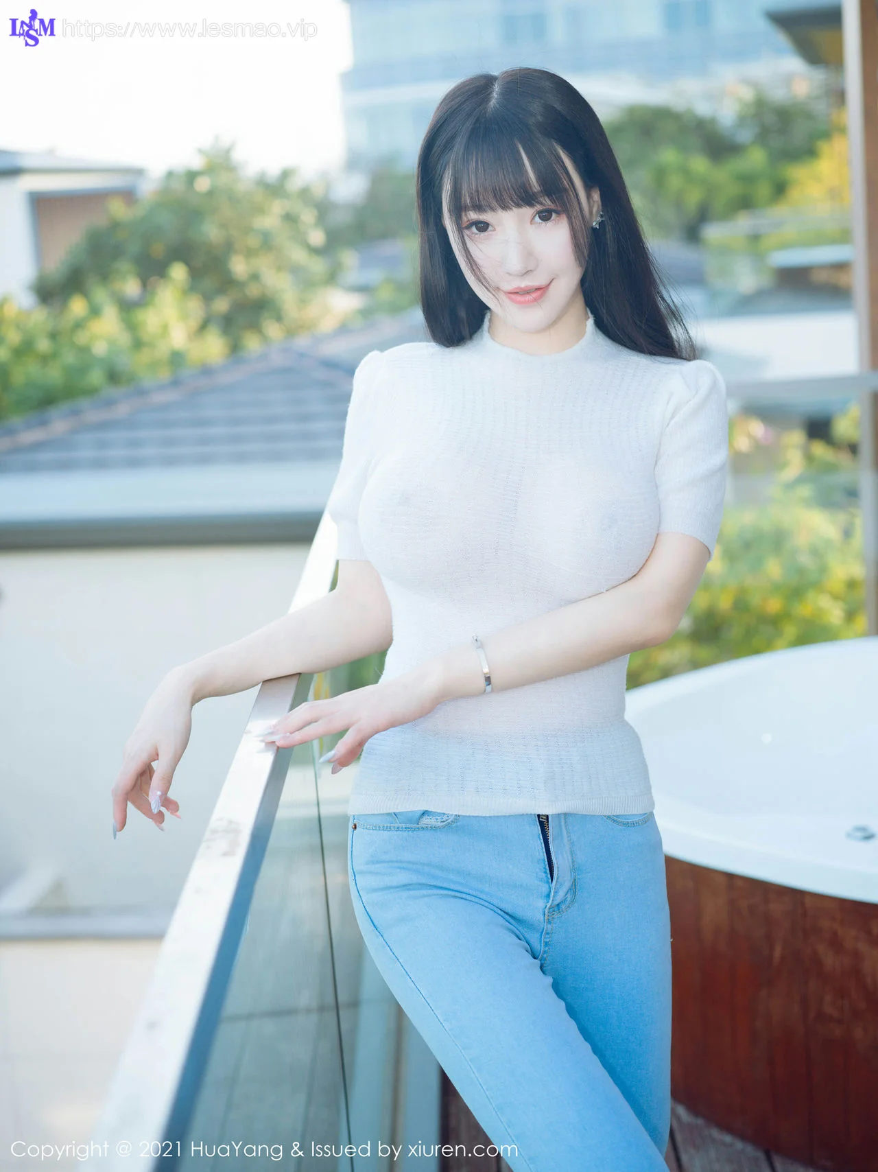 HuaYang 花漾show Vol.380 轻透上衣 朱可儿Flower 三亚旅拍写真 - 8