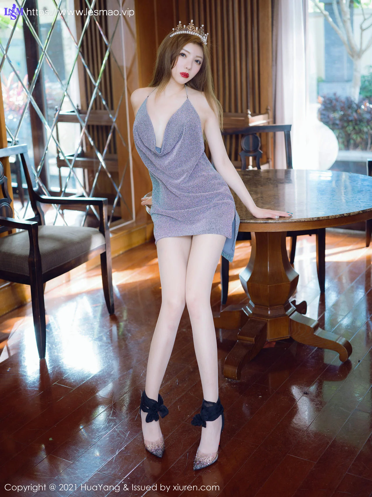 HuaYang 花漾show Vol.410 新人模特芭比娃娃 奶油米 首套写真1 - 4