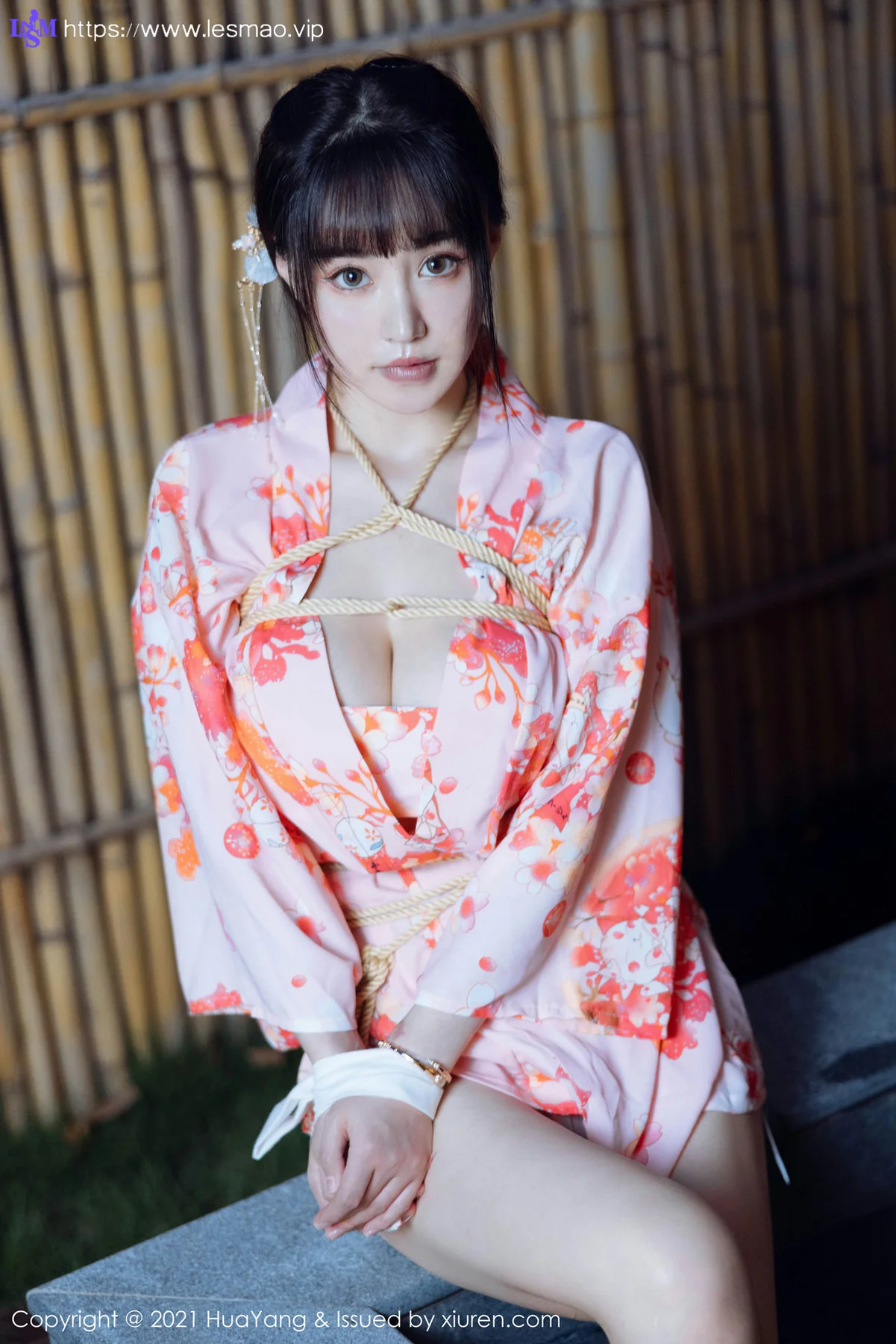 HuaYang 花漾show Vol.463 温泉和服捆绑 朱可儿Flower 成都旅拍33 - 10