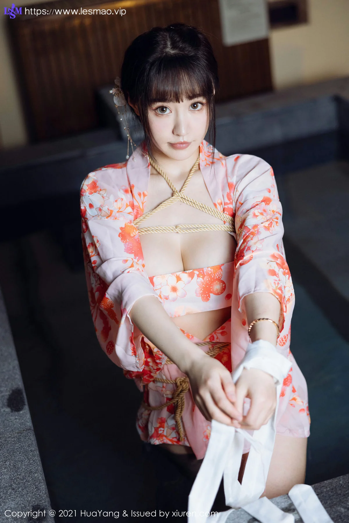 HuaYang 花漾show Vol.463 温泉和服捆绑 朱可儿Flower 成都旅拍33 - 10