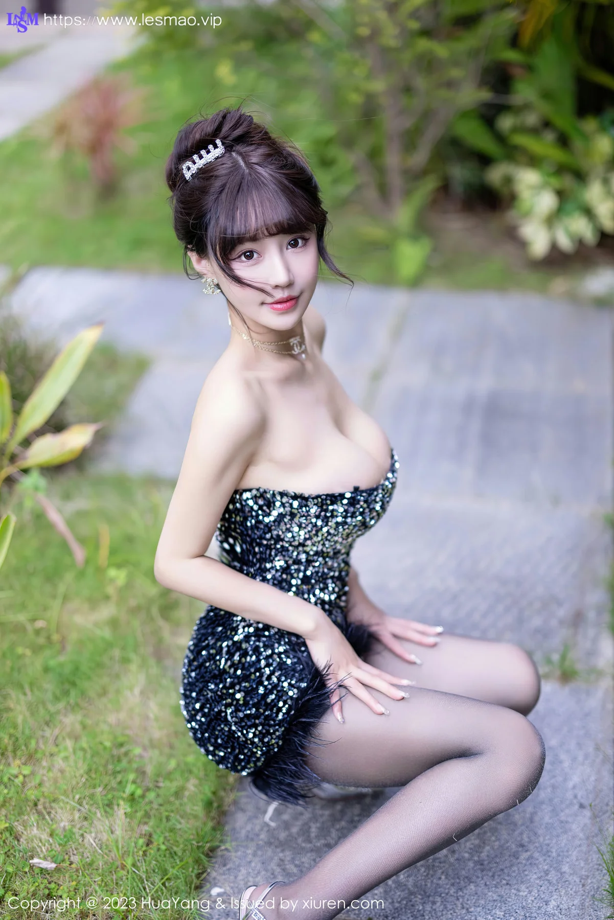 HuaYang 花漾show Vol.528  朱可儿Flora 魅惑黑丝三亚旅拍1 - 10
