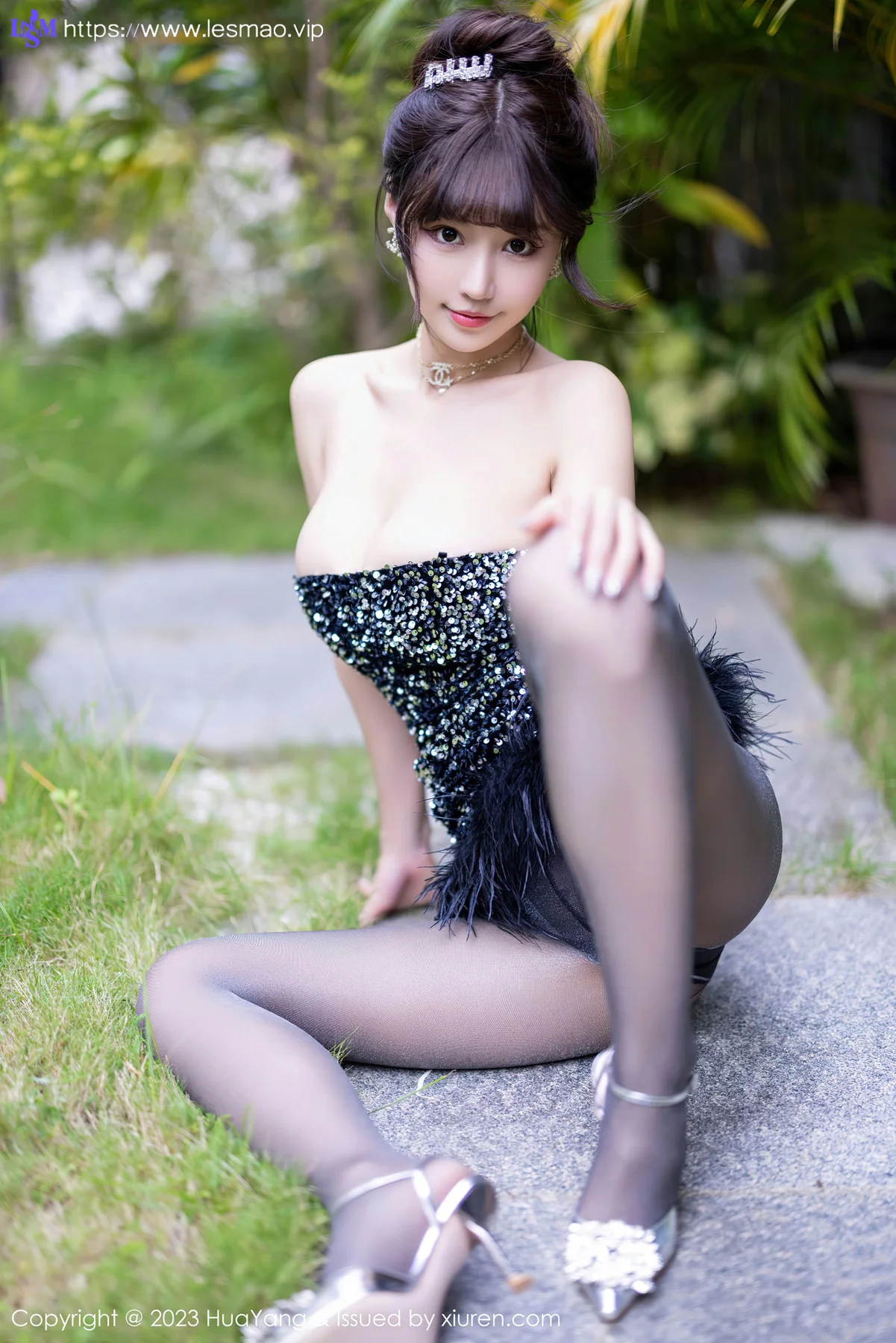 HuaYang 花漾show Vol.528  朱可儿Flora 魅惑黑丝三亚旅拍1 - 10