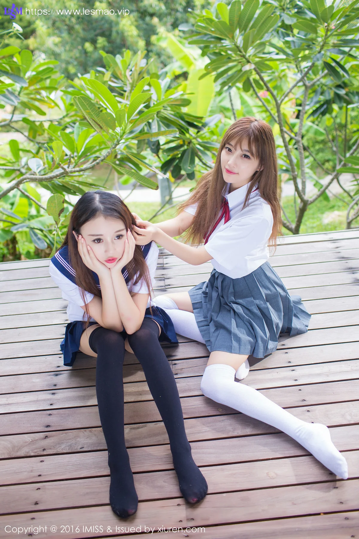 IMiss 爱蜜社 Vol.133 Modo 赵小米Kitty和sugar小甜心CC 合辑校园 - 5