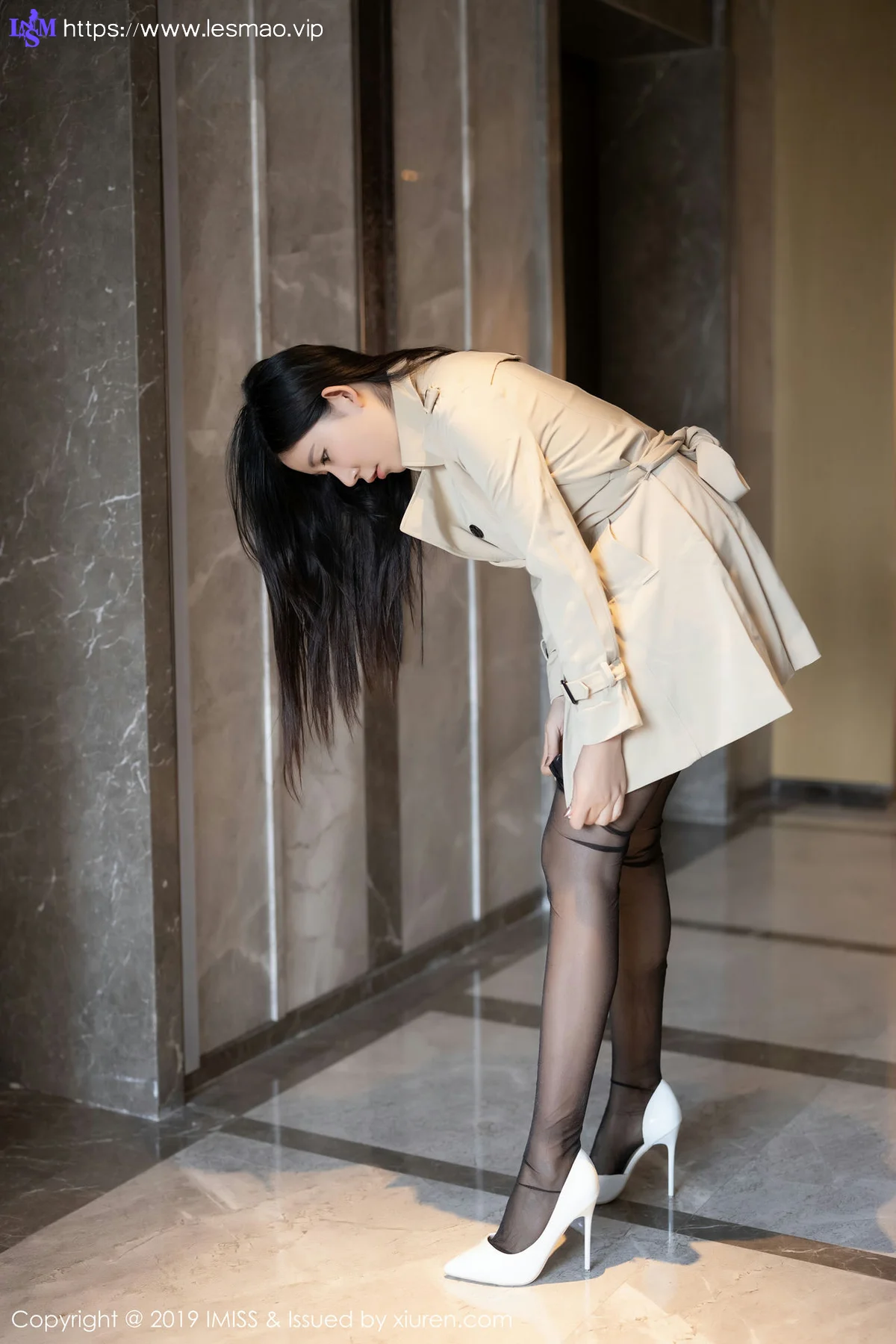 IMiss 爱蜜社 Vol.402 豹纹睡衣 nova李雅丝袜内衣写真 - 8