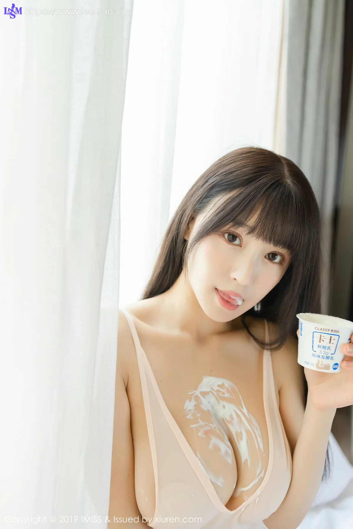 IMiss 爱蜜社 Vol.425 性感肉丝+透视连体小内衣 朱可儿Flower ... - 10