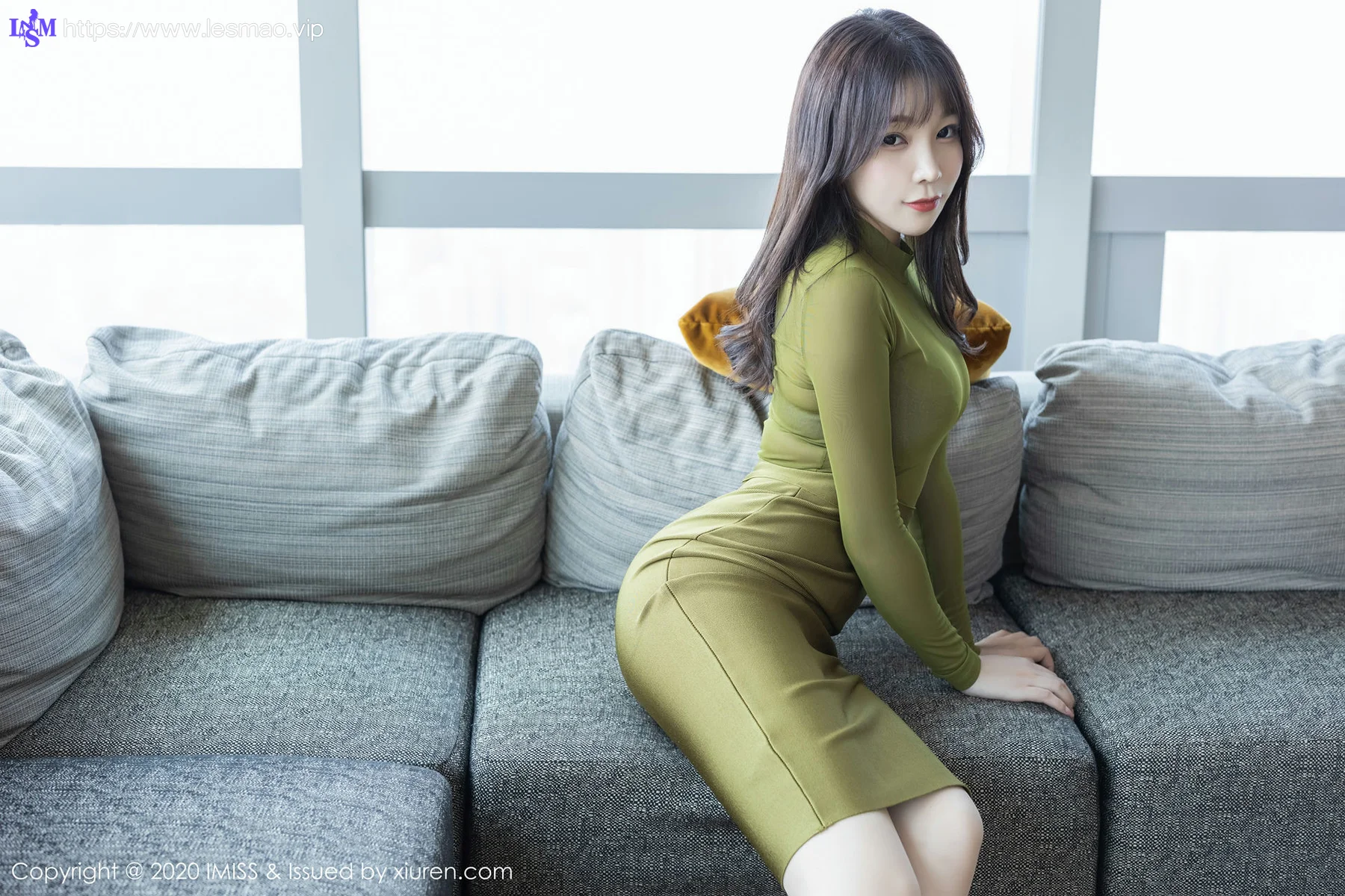 IMiss 爱蜜社 Vol.442 镂空内衣与朦胧丝袜 芝芝Booty性感写真 - 10